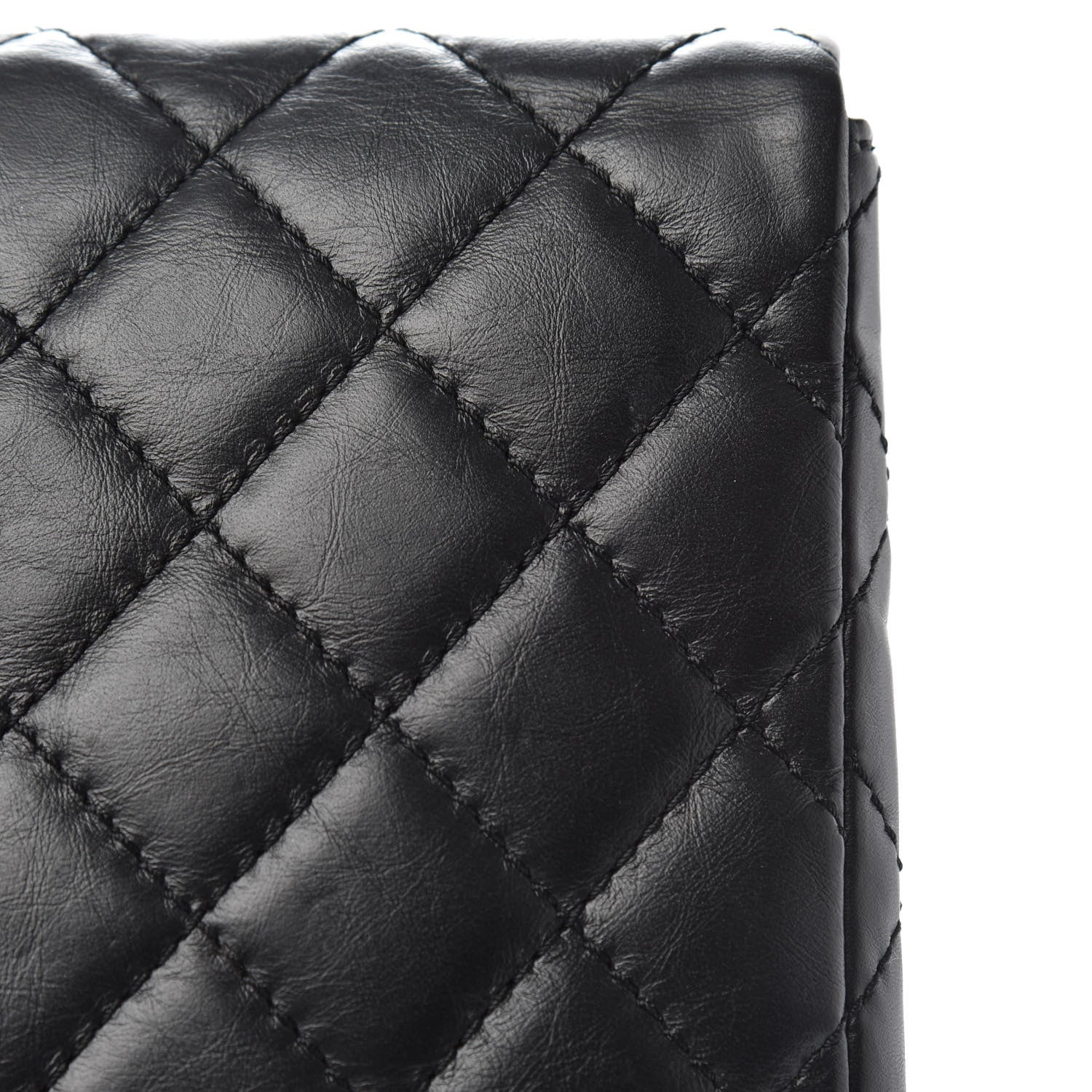Chanel Aged Calfskin Quilted Reissue 2.55 Clutch Black 9 of 13