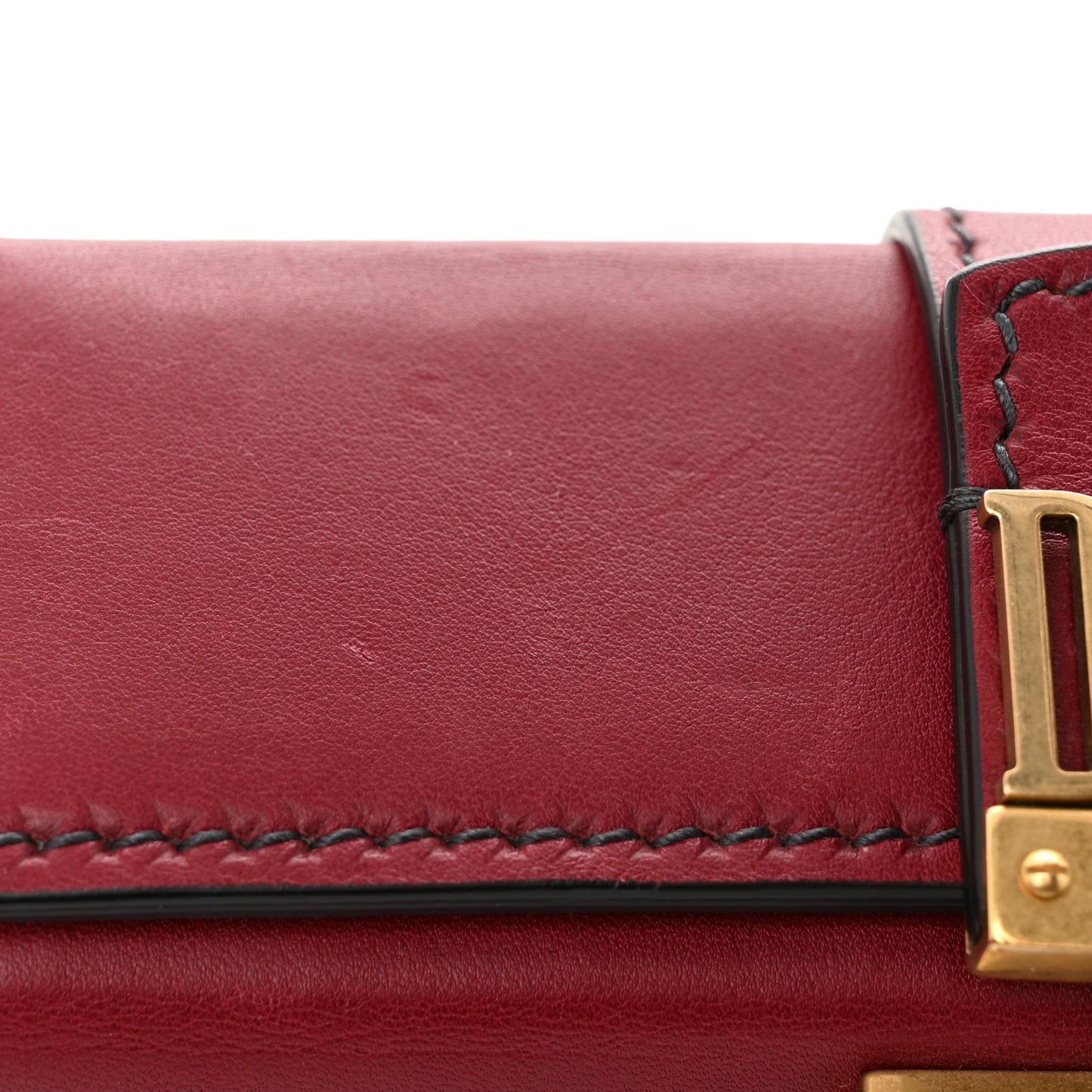 Lambskin Dioraddict Lockbox Red