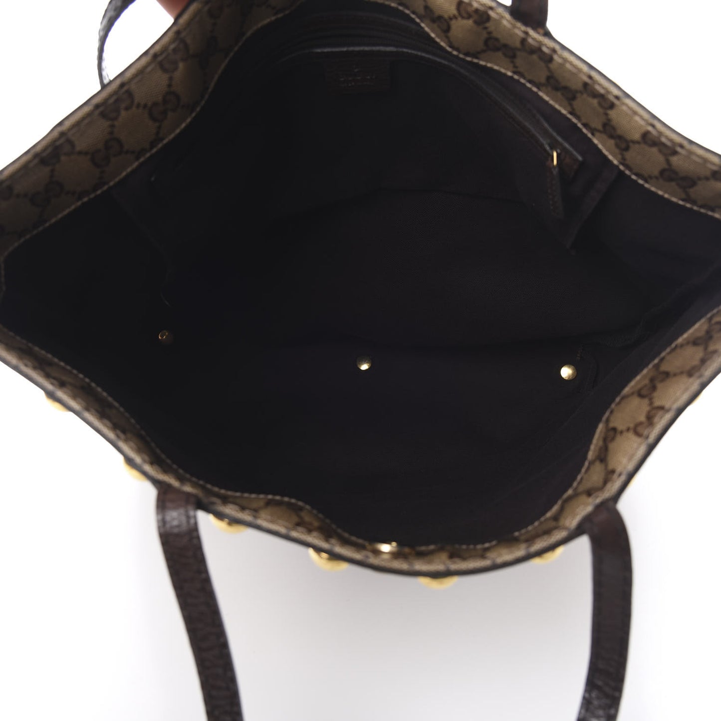 Crystal Monogram Large Babouska Vertical Shopping Tote Brown