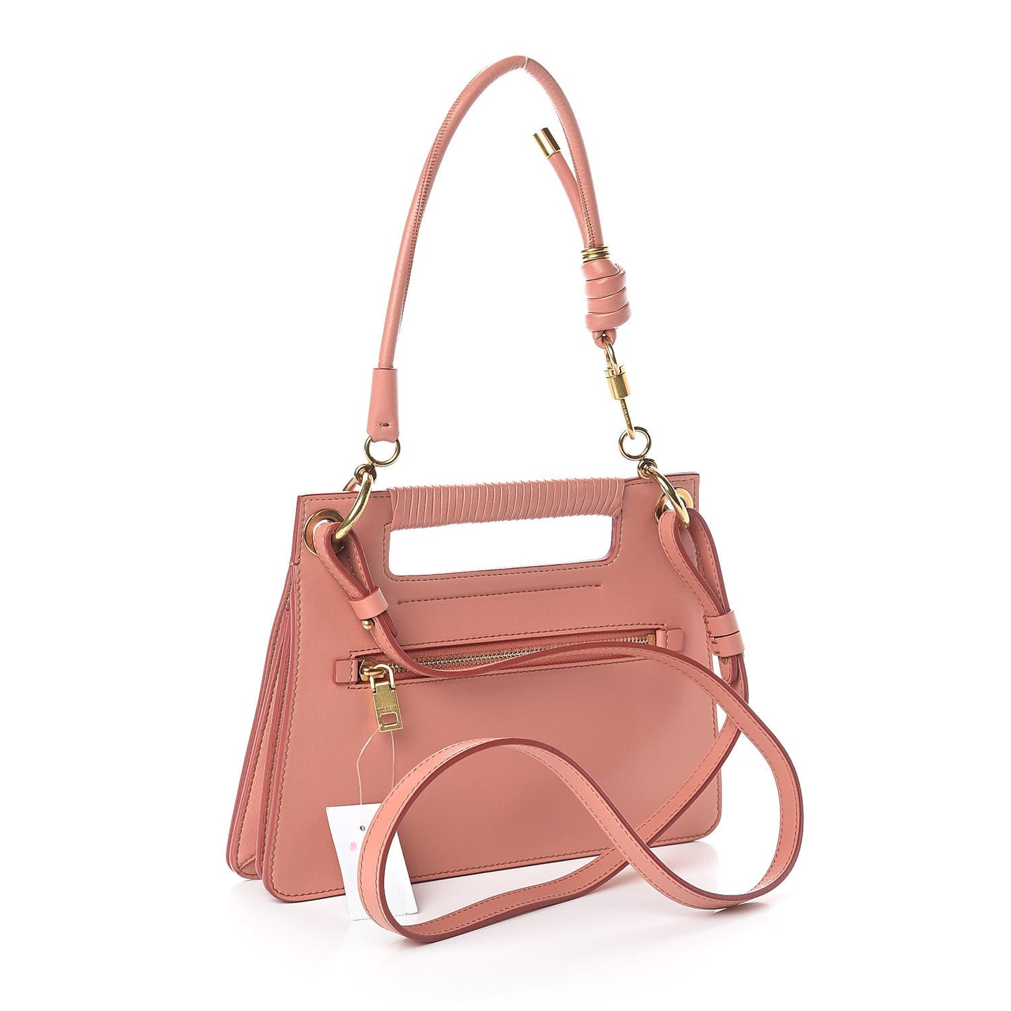 Calfskin Small Whip Top Handle Crossbody Coral