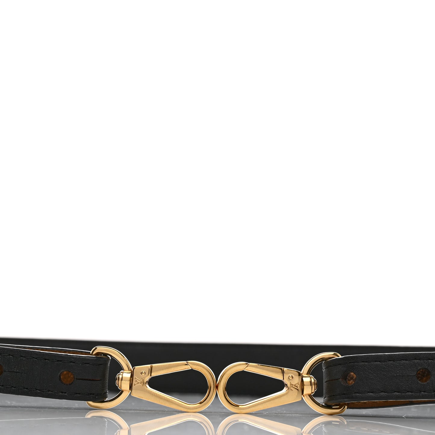 Reverse Monogram Bandouliere Shoulder Strap XL Black