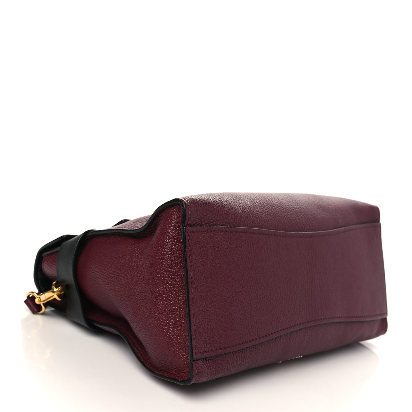 Goatskin Madras Click Top Handle Ribes Black