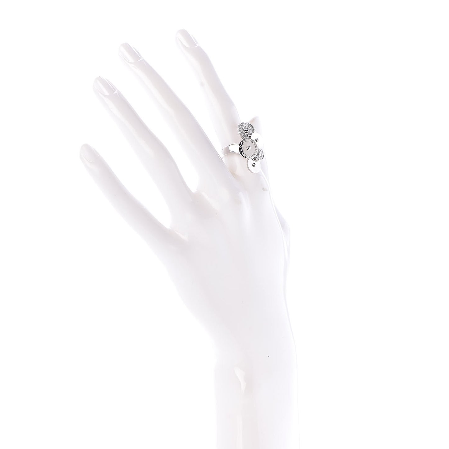18K White Gold Diamond Cicladi Ring 50 5.25