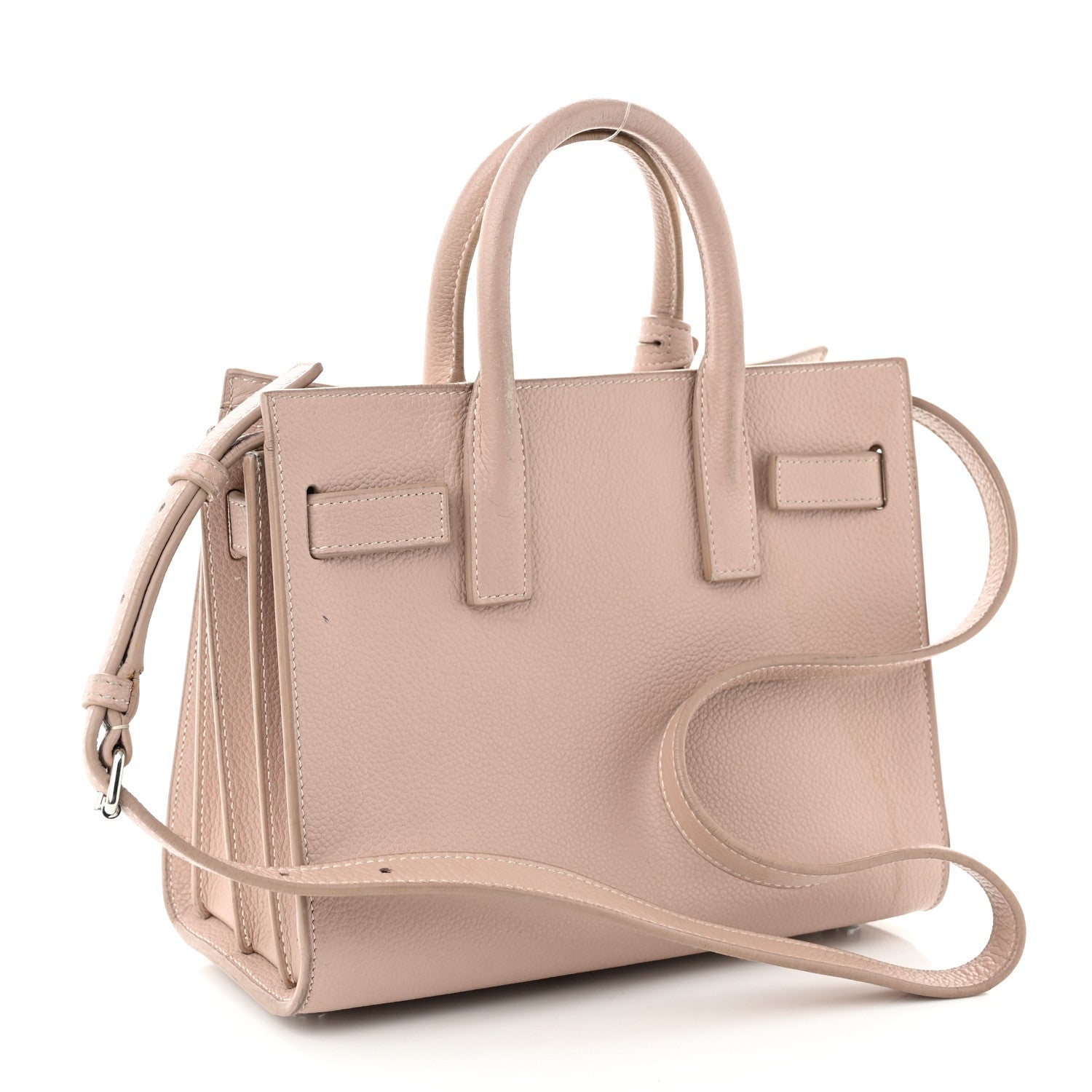 Saint Laurent Grained Calfskin Nano Sac de Jour Antique Rose 3 of 15