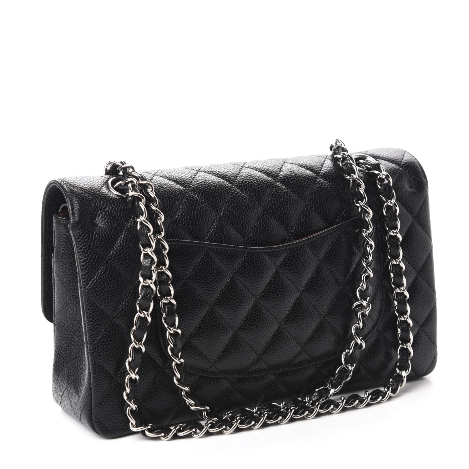 Chanel Caviar Quilted Medium Double Flap Black 3 of 11