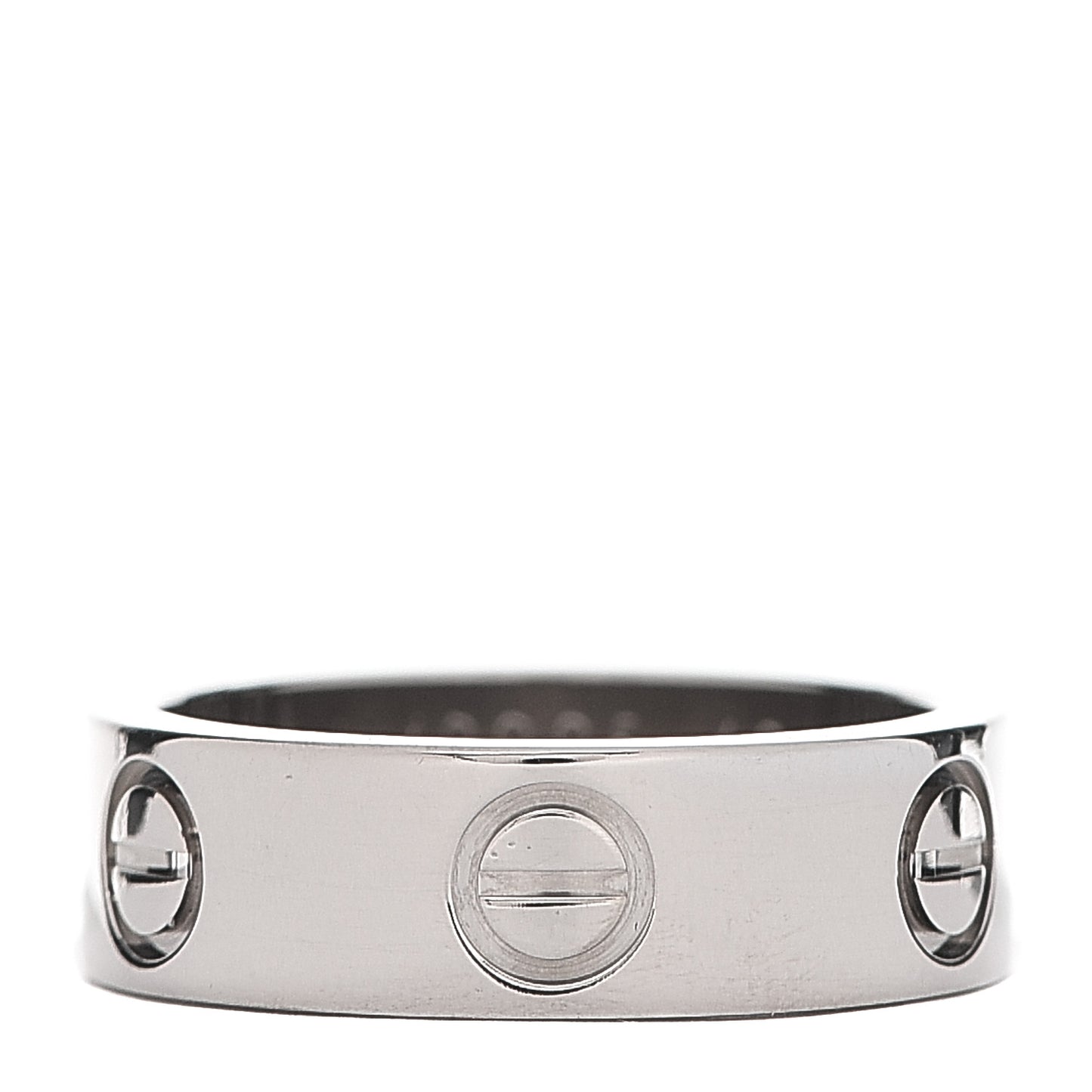 18K White Gold 5.5mm LOVE Ring 49 4.75
