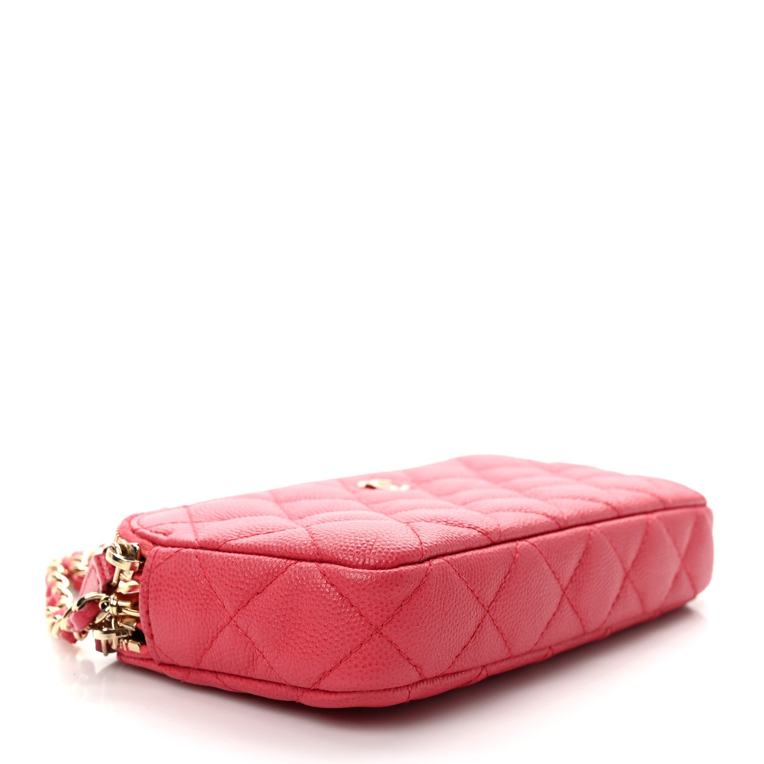 Chanel Caviar Quilted Small Clutch With Chain Pink 4 of 11
