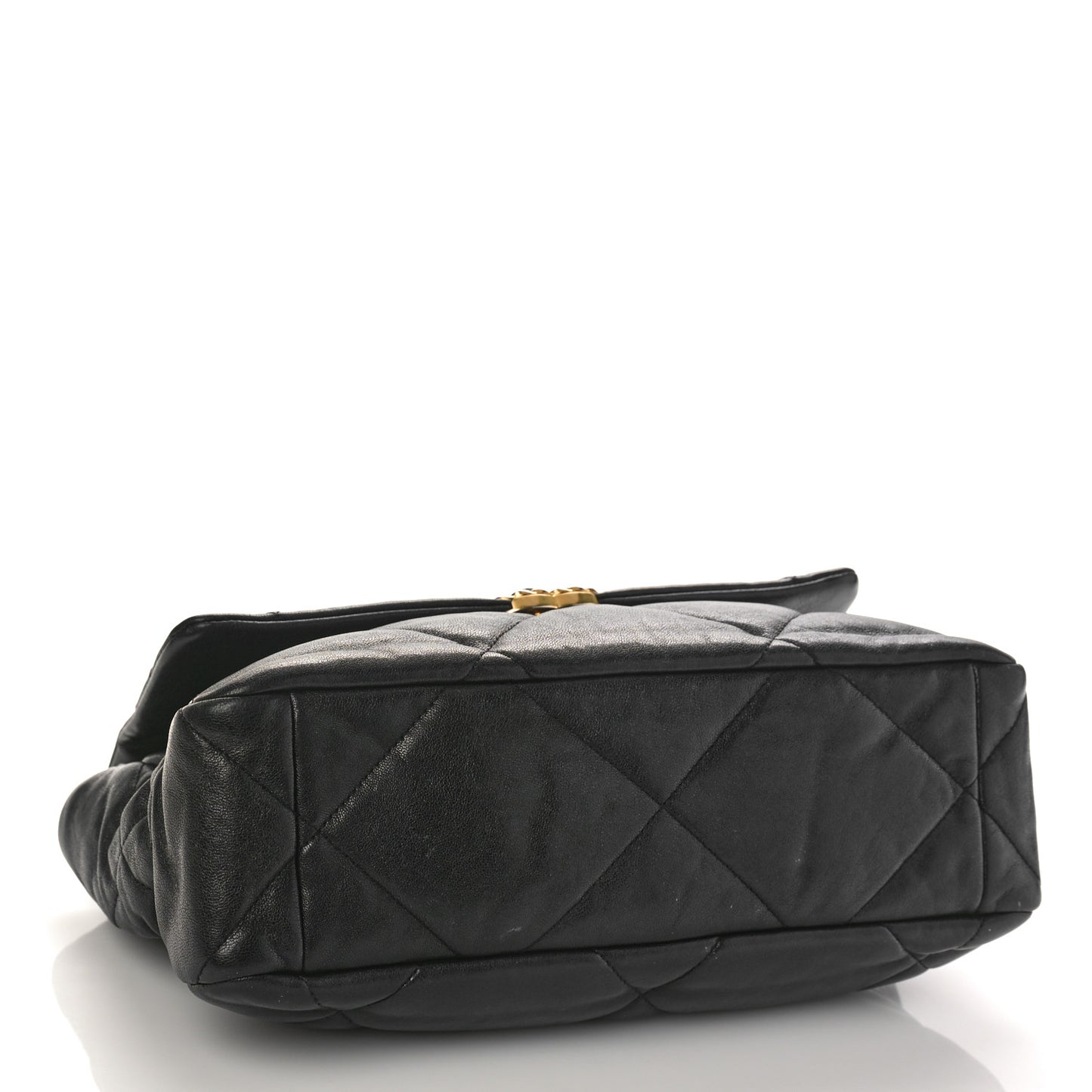 Lambskin Quilted Large Chanel 19 Flap Black