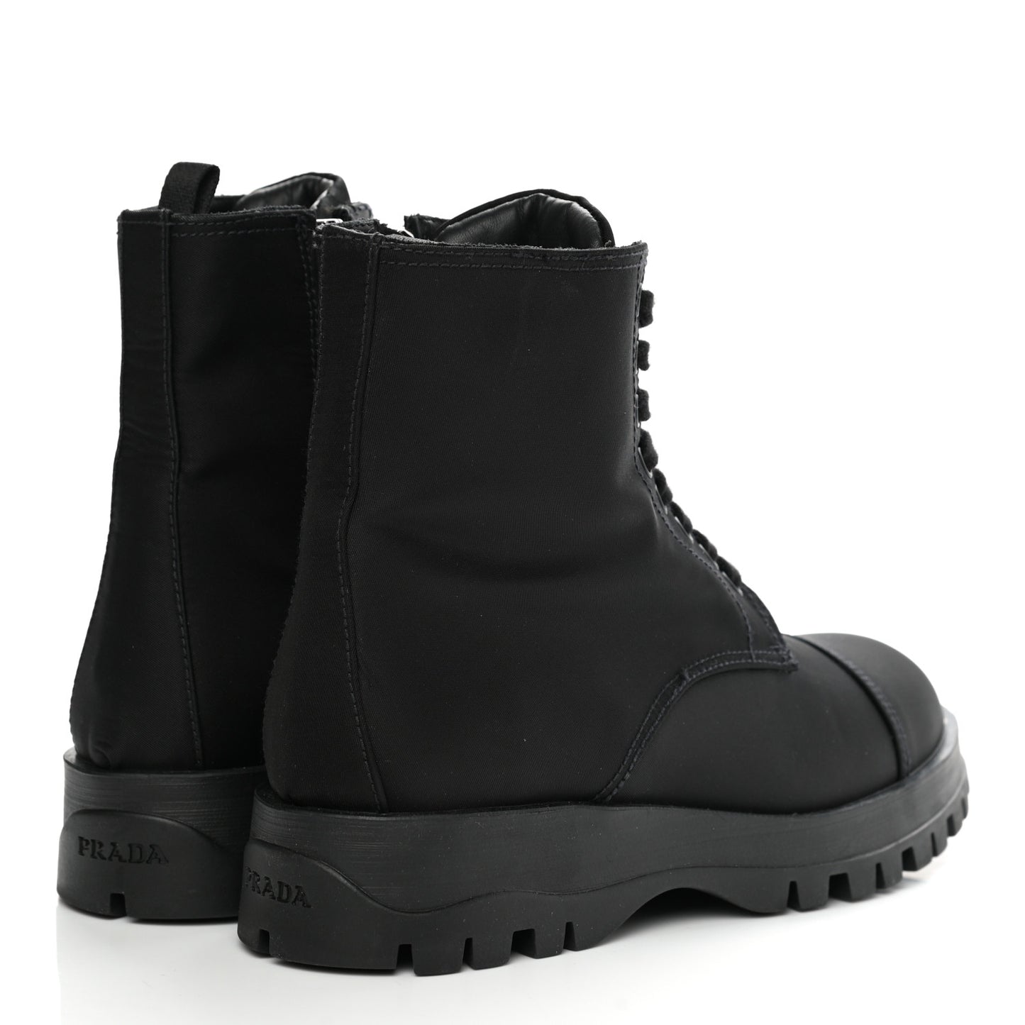 Nylon Gabardine Captoe 30mm Combat Boots 36.5 Black