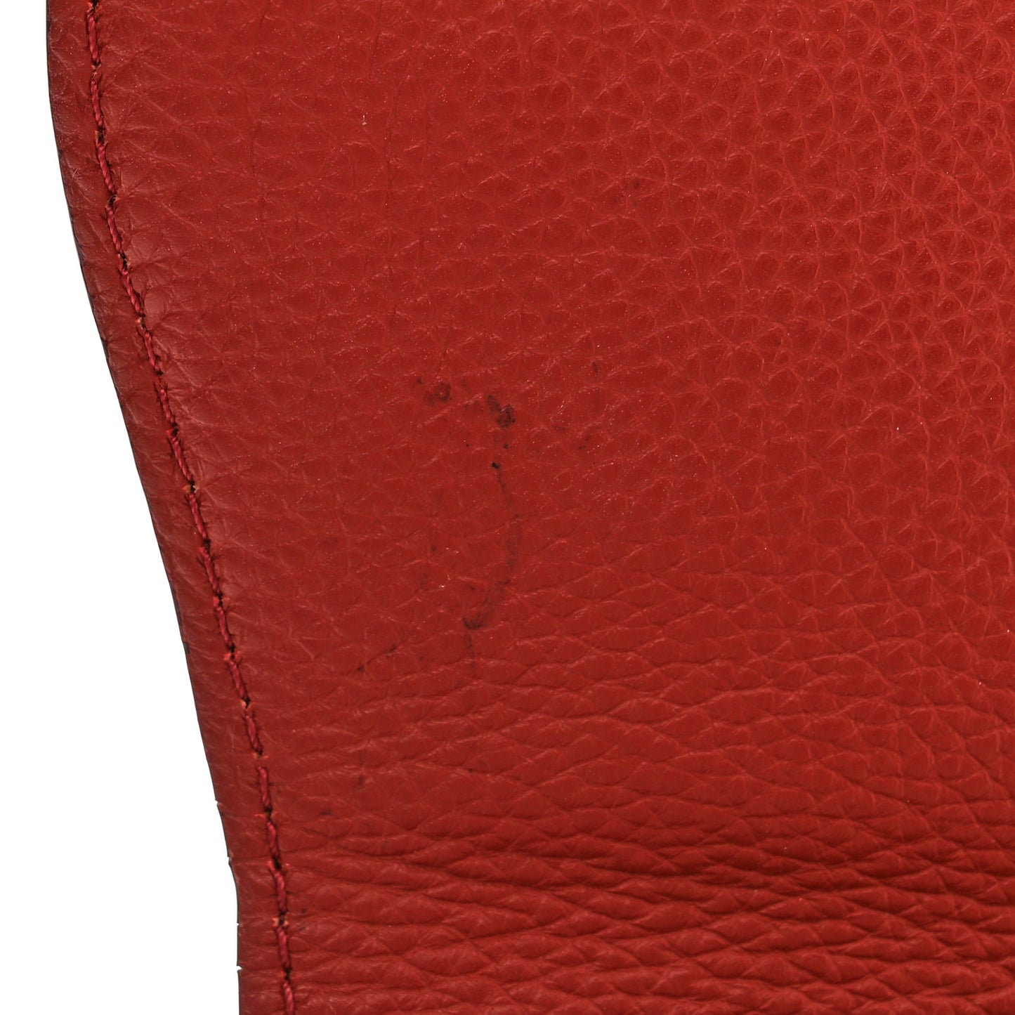 Grained Calfskin Small Marcie Saddle Bag Sienna Red