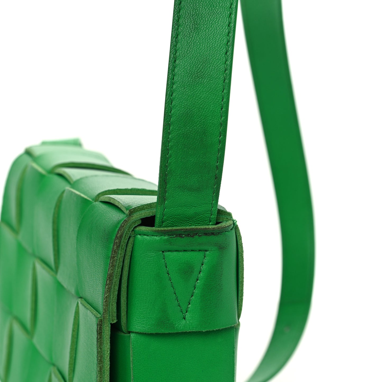 Lambskin Maxi Intrecciato Cassette Crossbody Bag Parakeet