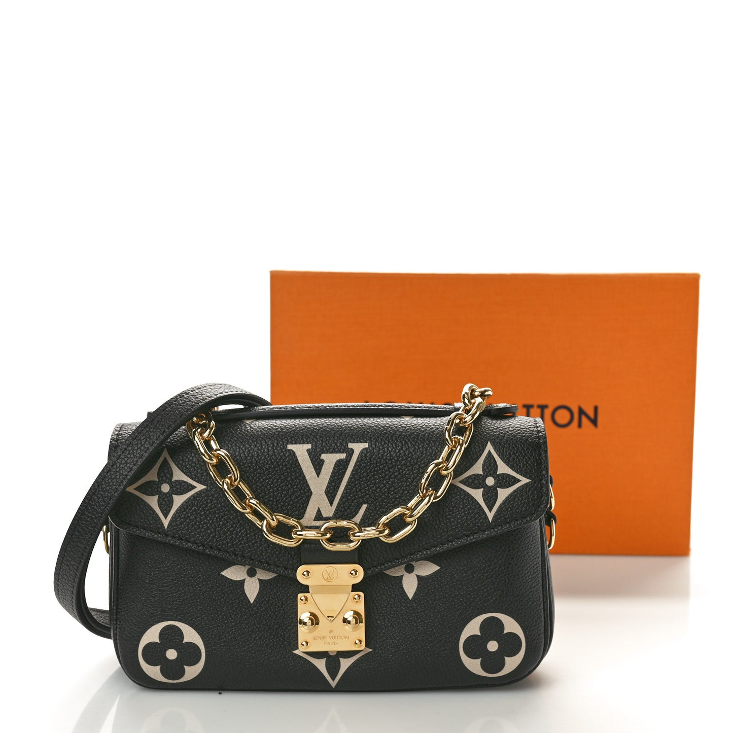 Empreinte Monogram Giant Pochette Metis East West Black Beige