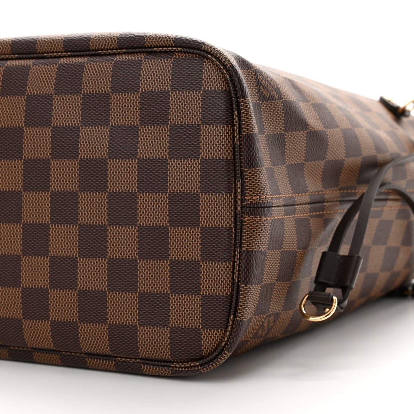 Damier Ebene Braided Neverfull MM Pink