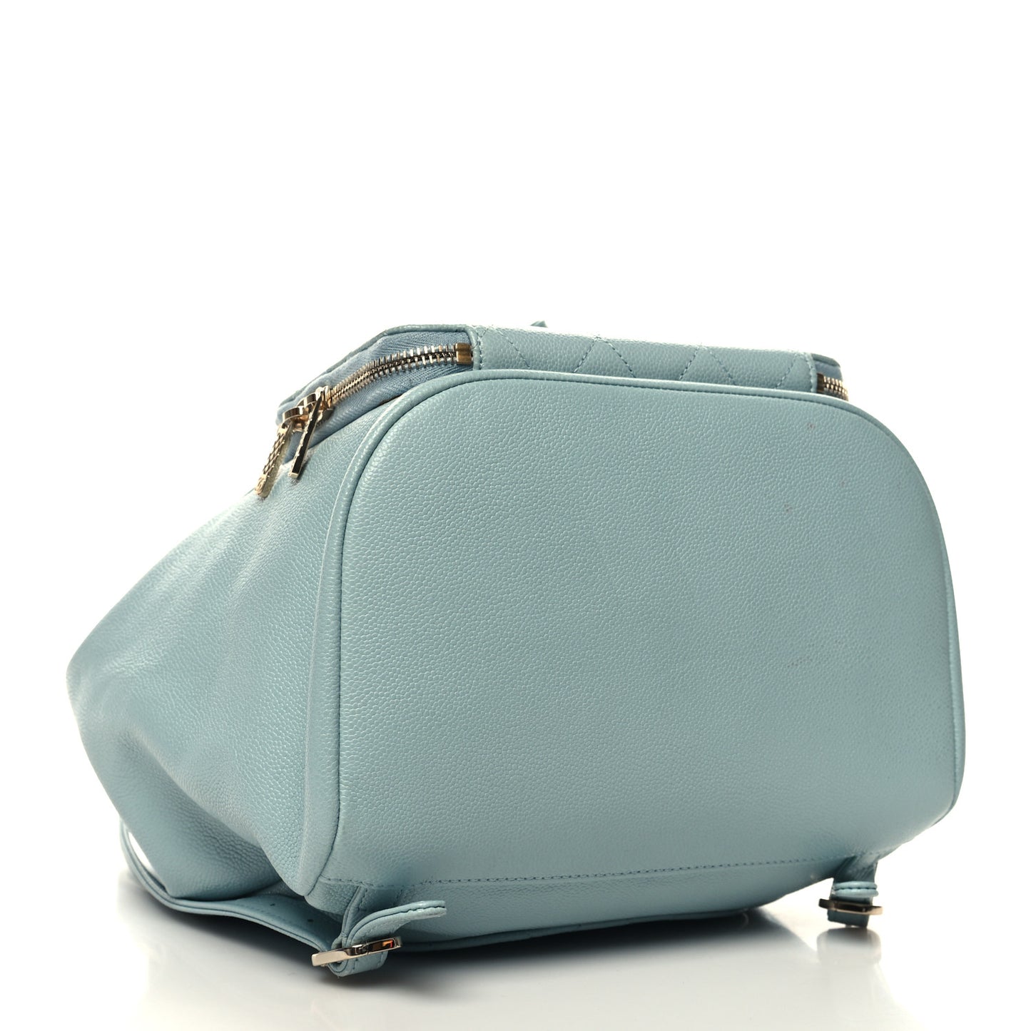 Caviar Quilted Business Affinity Backpack Light Blue