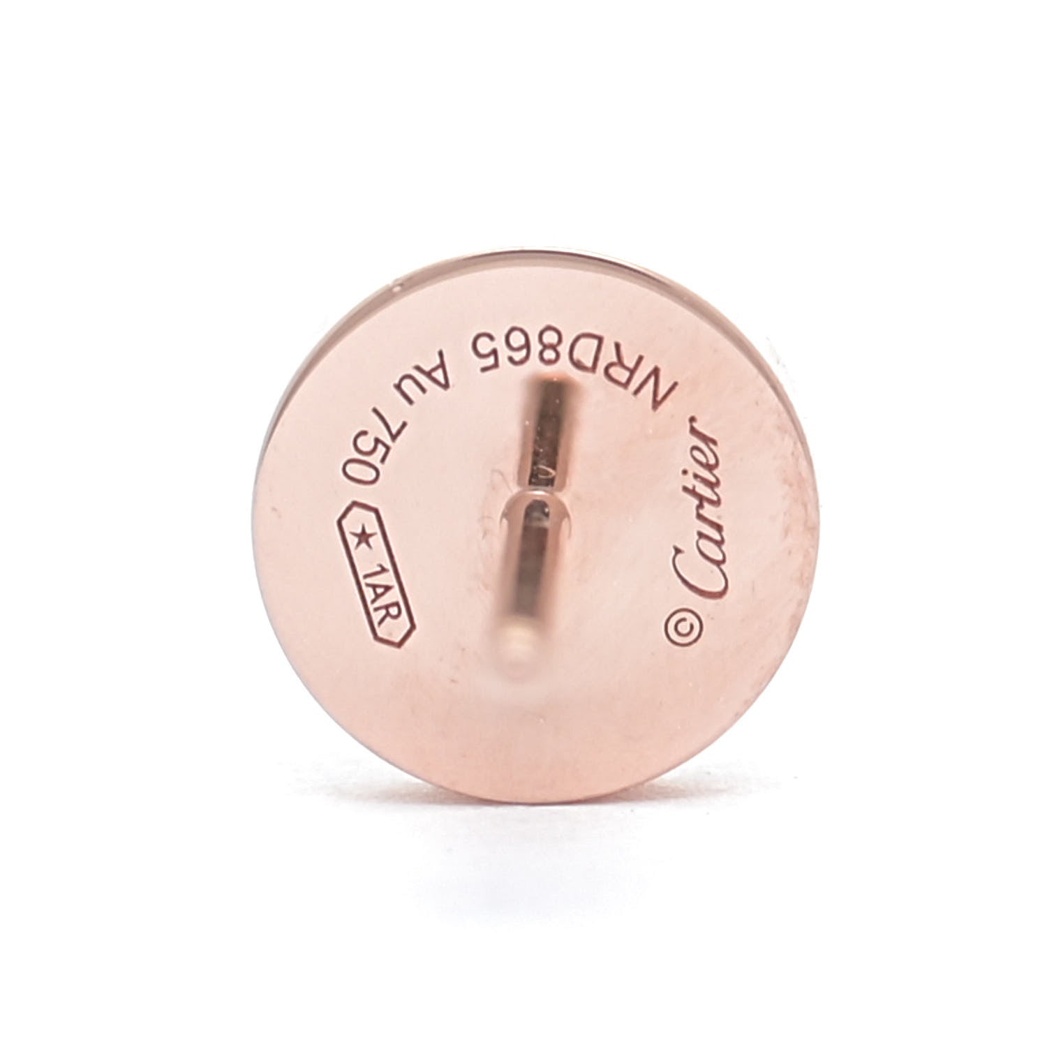 Cartier 18K Pink Gold LOVE Earrings 5 of 6