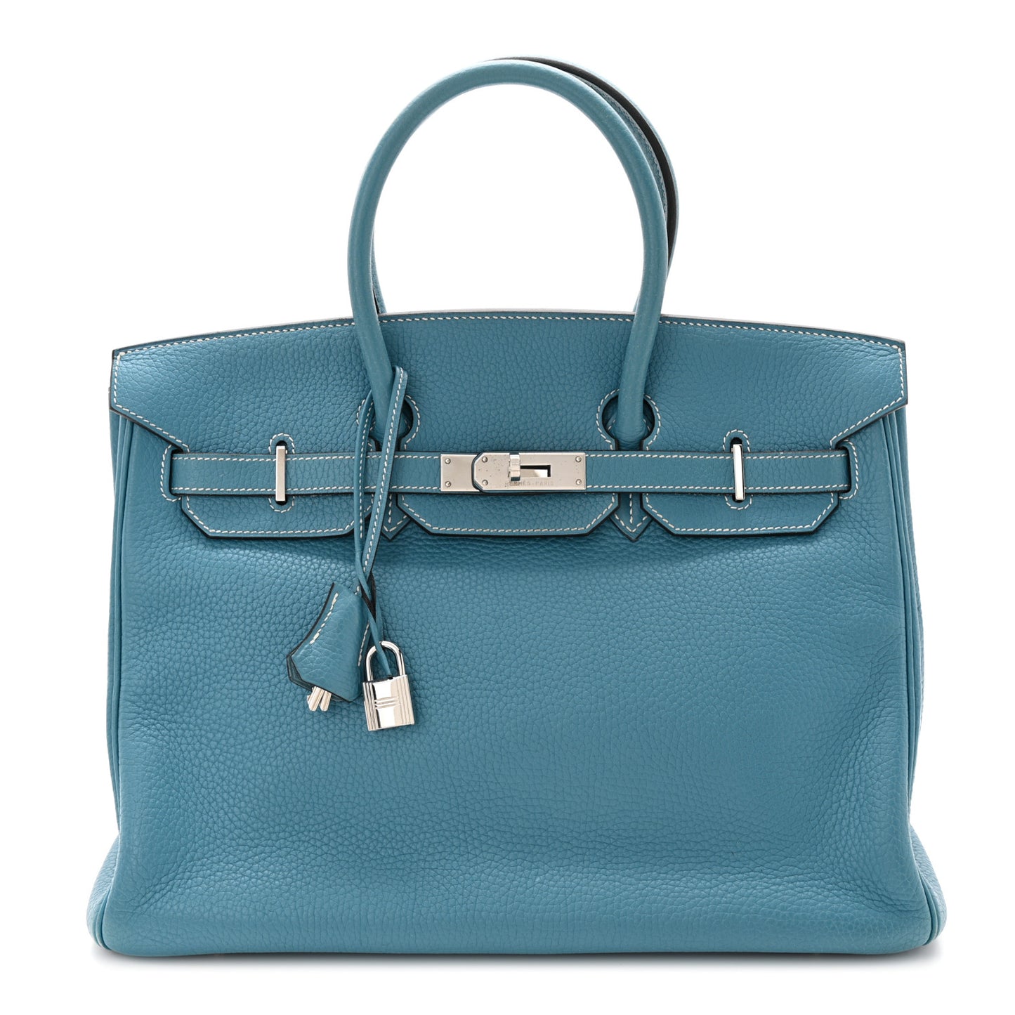 Taurillon Clemence BIRKIN 35 Blue Jean