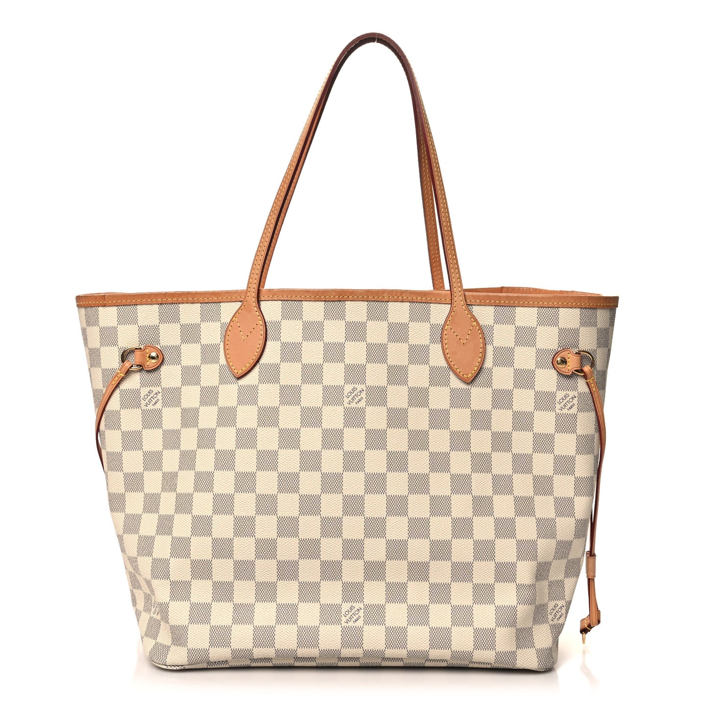 Damier Azur Neo Neverfull MM Rose Ballerine