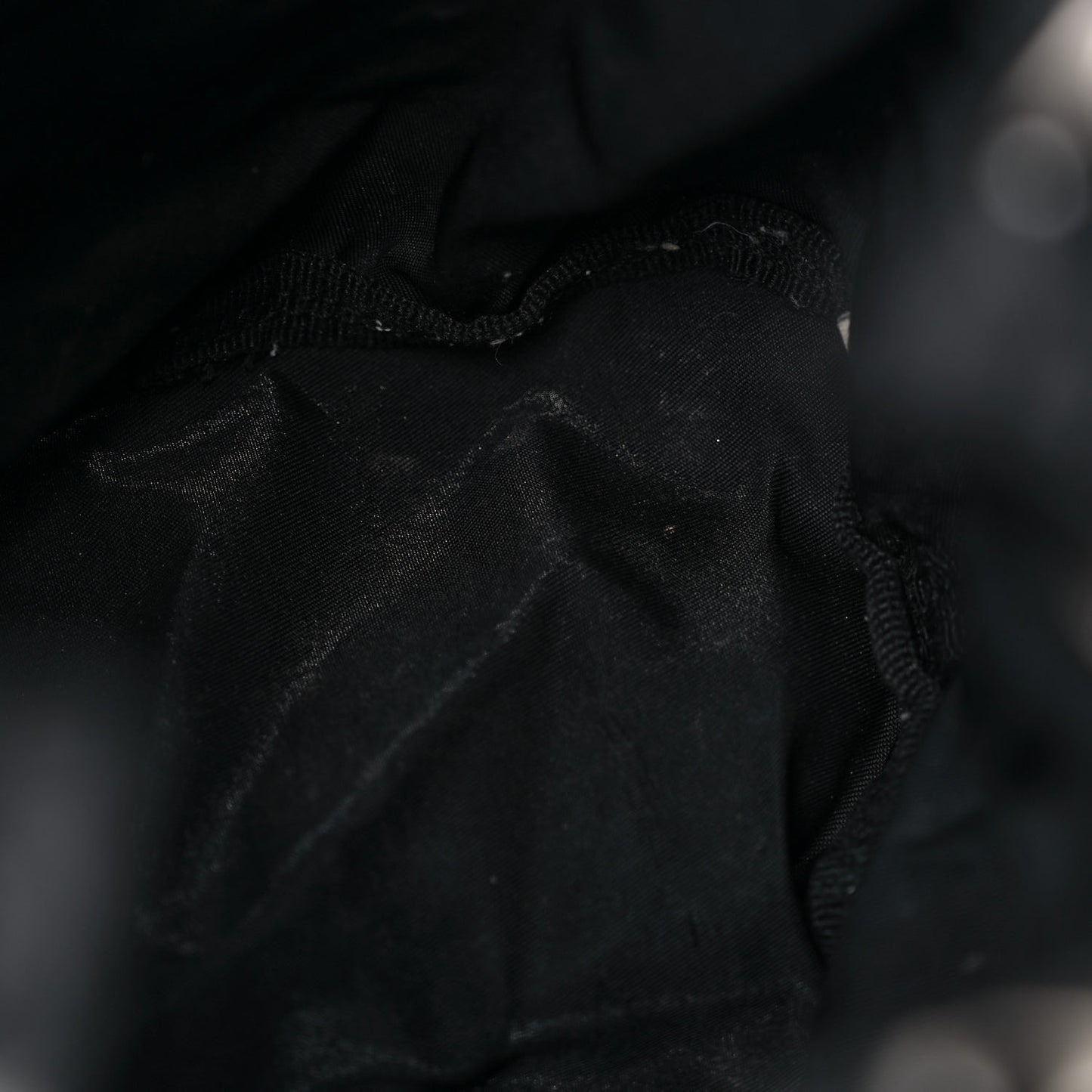Nylon Vela Drawstring Pouch Black