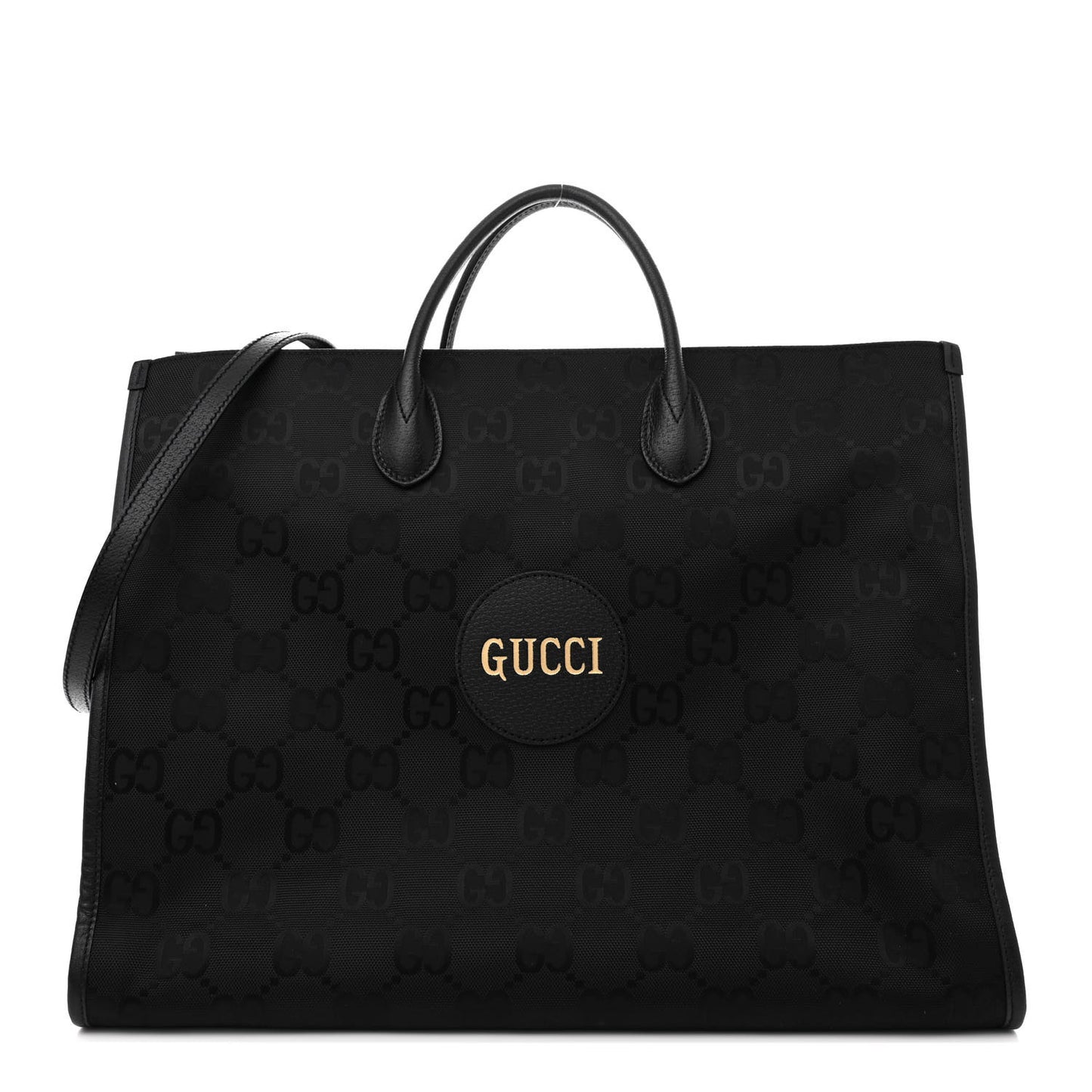 Econyl Nylon Monogram Large Off The Grid Tote Bag Black
