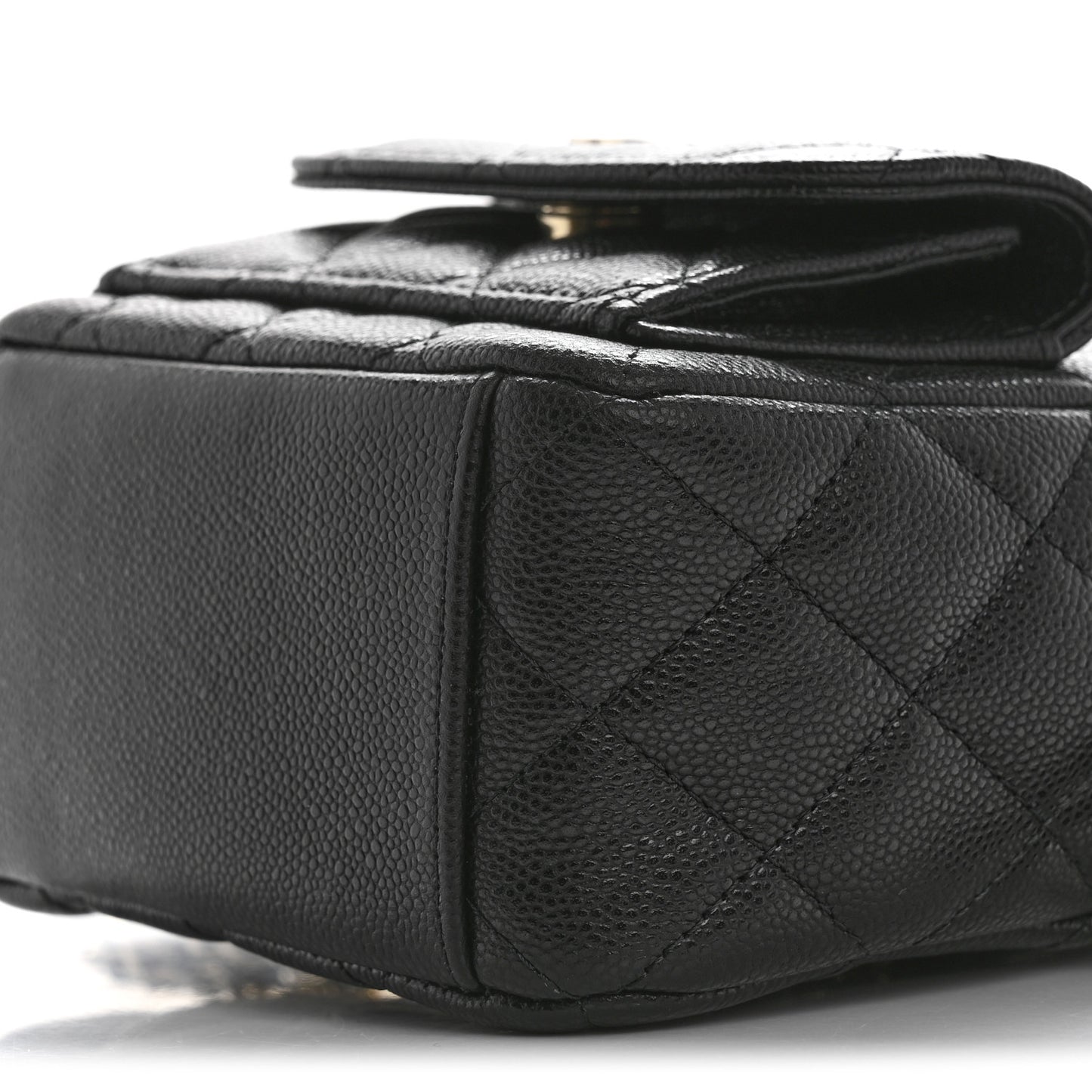 Caviar Quilted CC Mini Classic Backpack Black