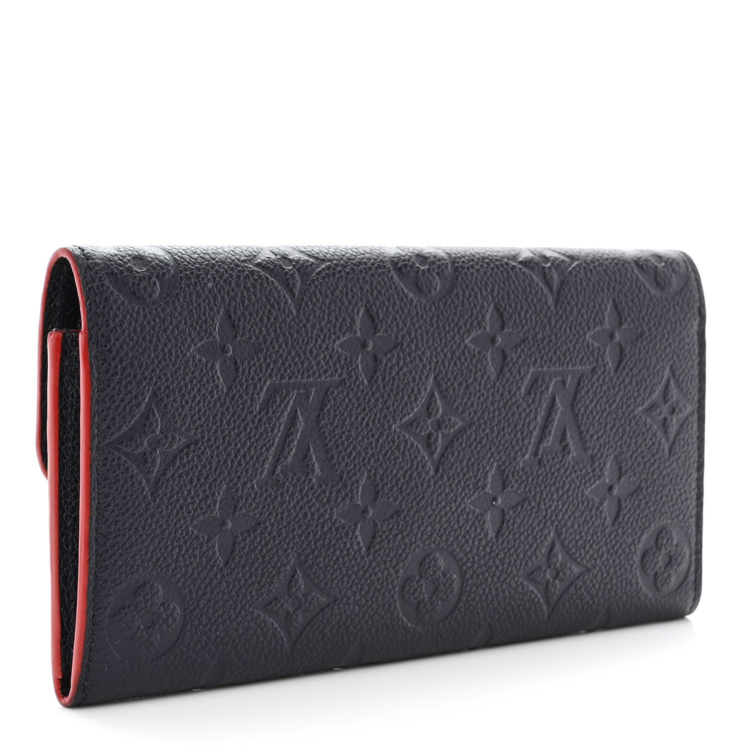 Louis Vuitton LOUIS VUITTON Empreinte Emilie Wallet Marine Rouge 3 of 8