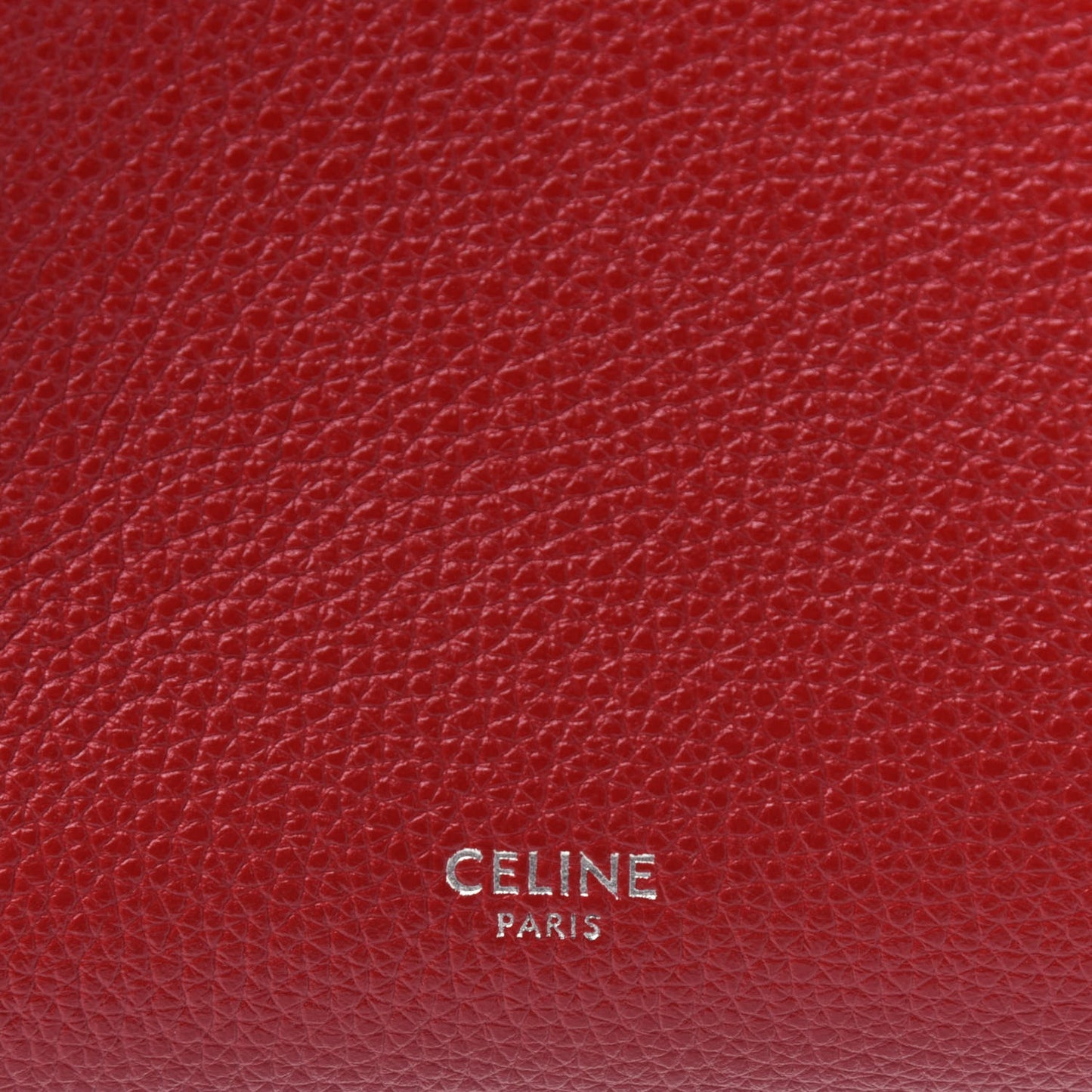 Soft Grained Calfskin Small Sangle Bucket Bag Red