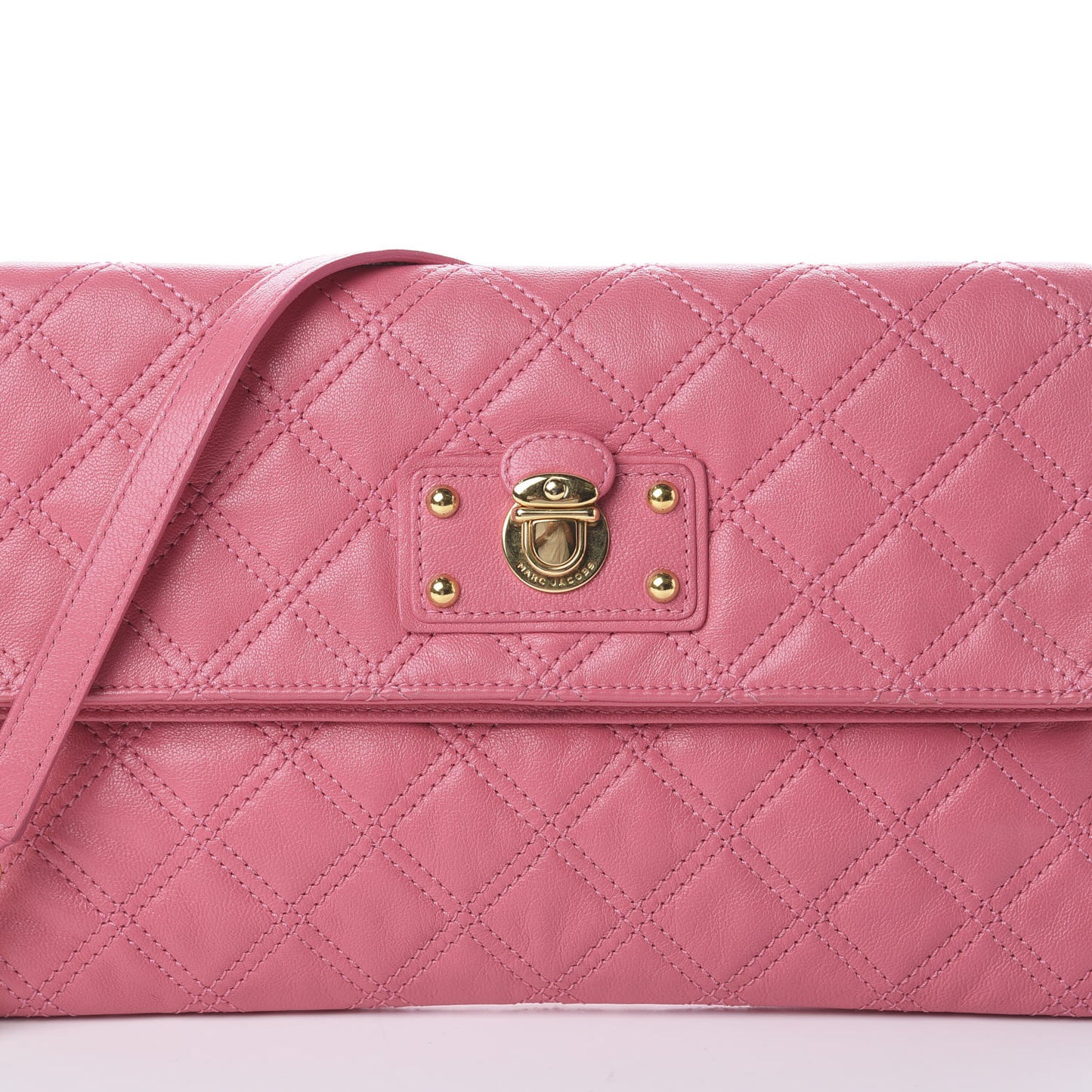 Lambskin Quilted The Single Crossbody Pink