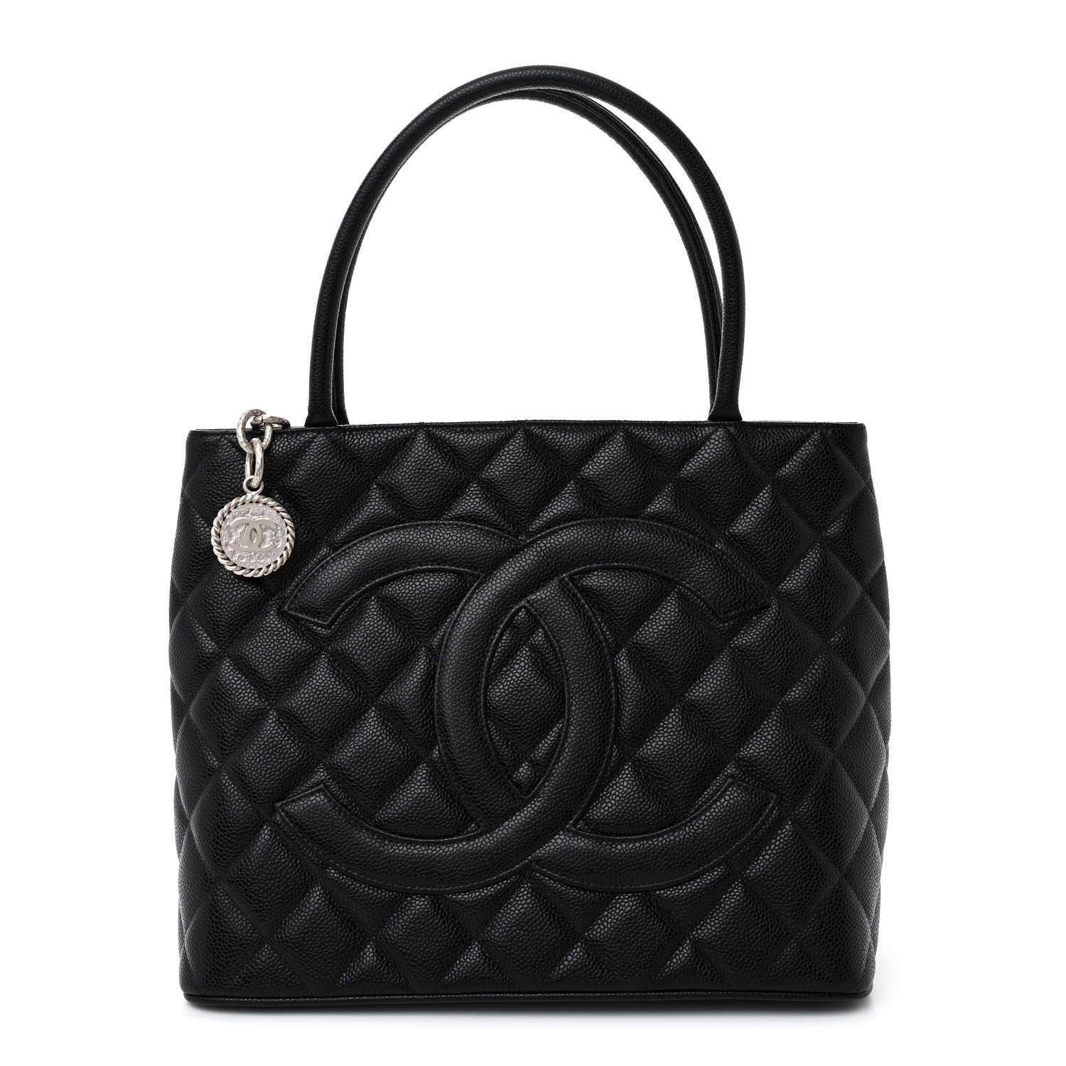 Chanel Caviar Quilted Medallion Tote Black 1 of 10