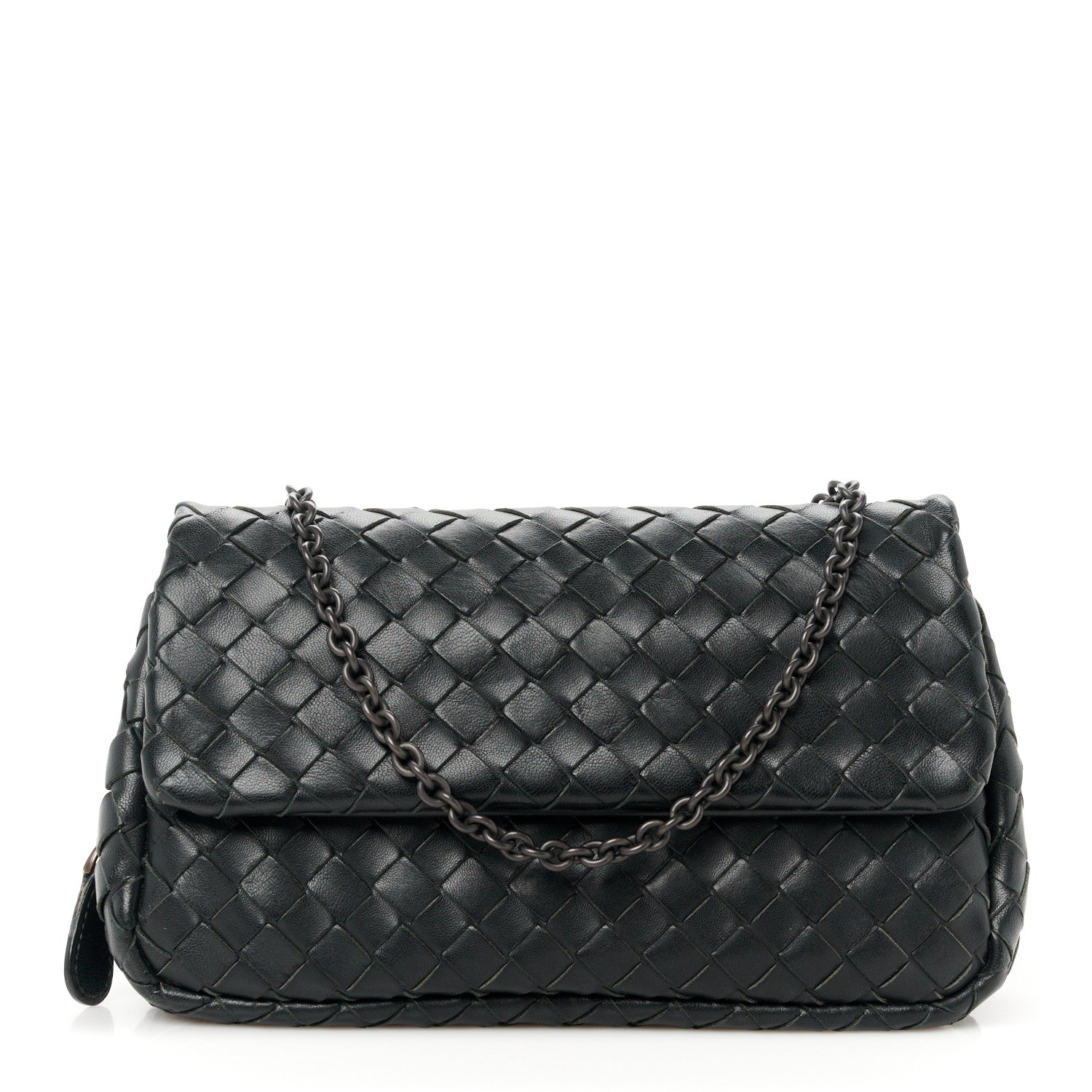 Bottega Veneta Nappa Intrecciato Small Chain Crossbody Black 1 of 12