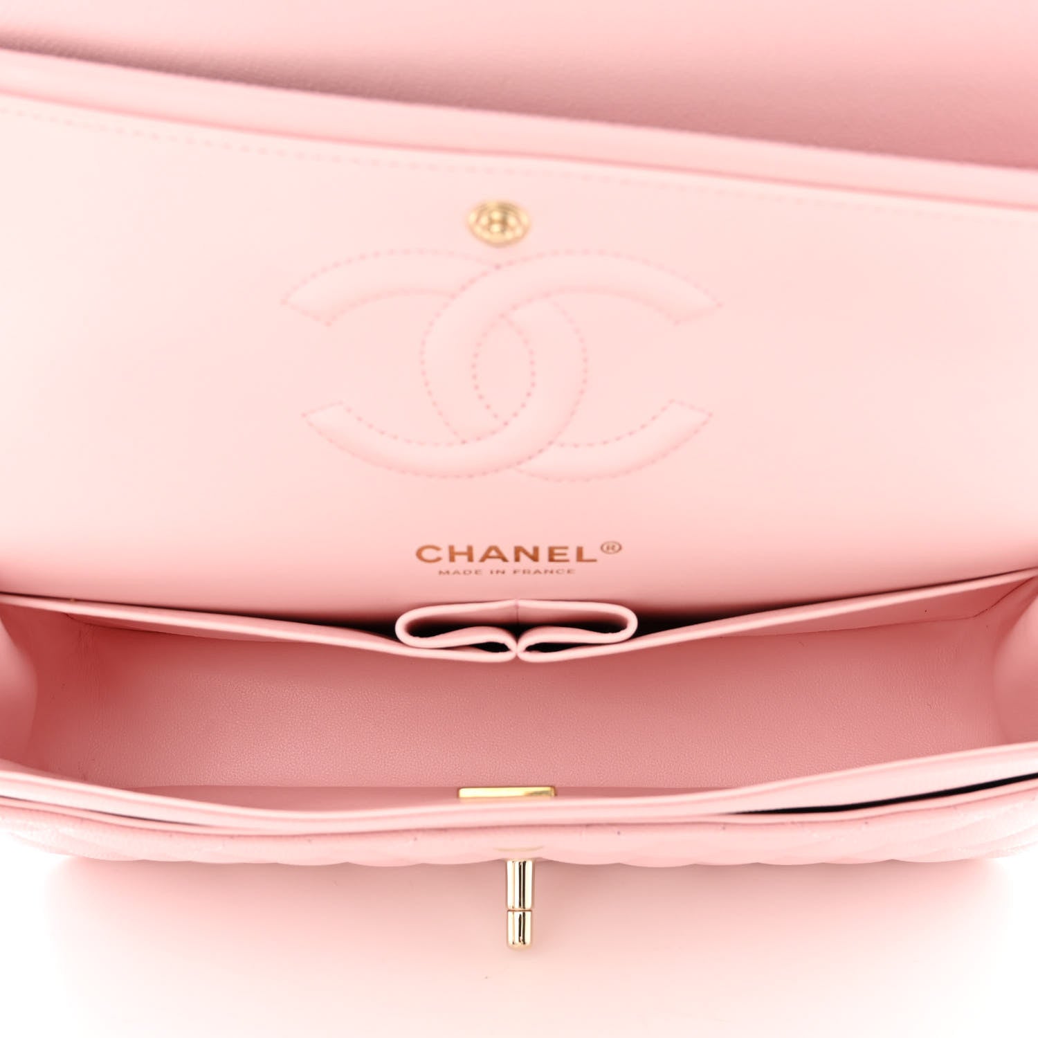Chanel Caviar Quilted Medium Double Flap Light Pink 5 of 12