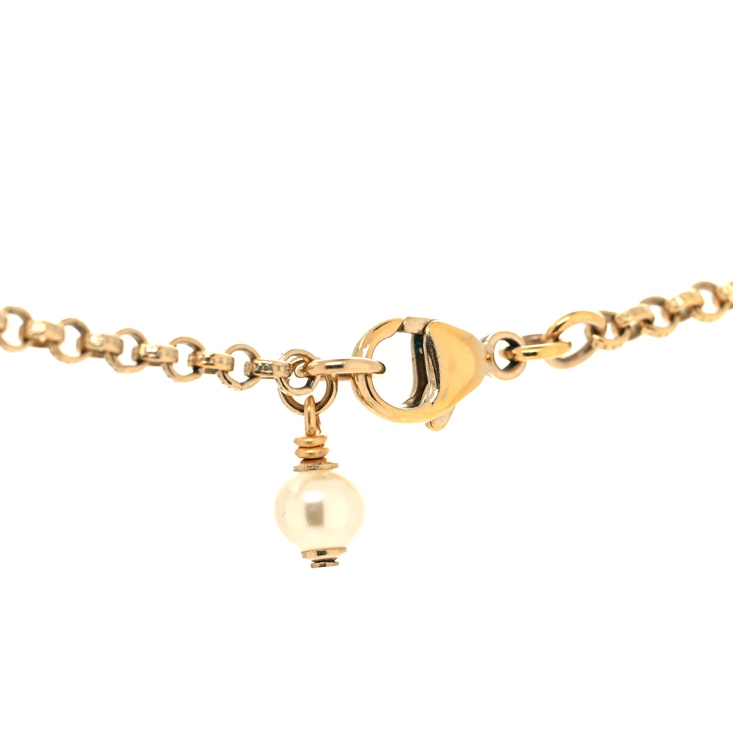 Chanel Pearl CC Camellia Express Necklace Gold 4 of 5