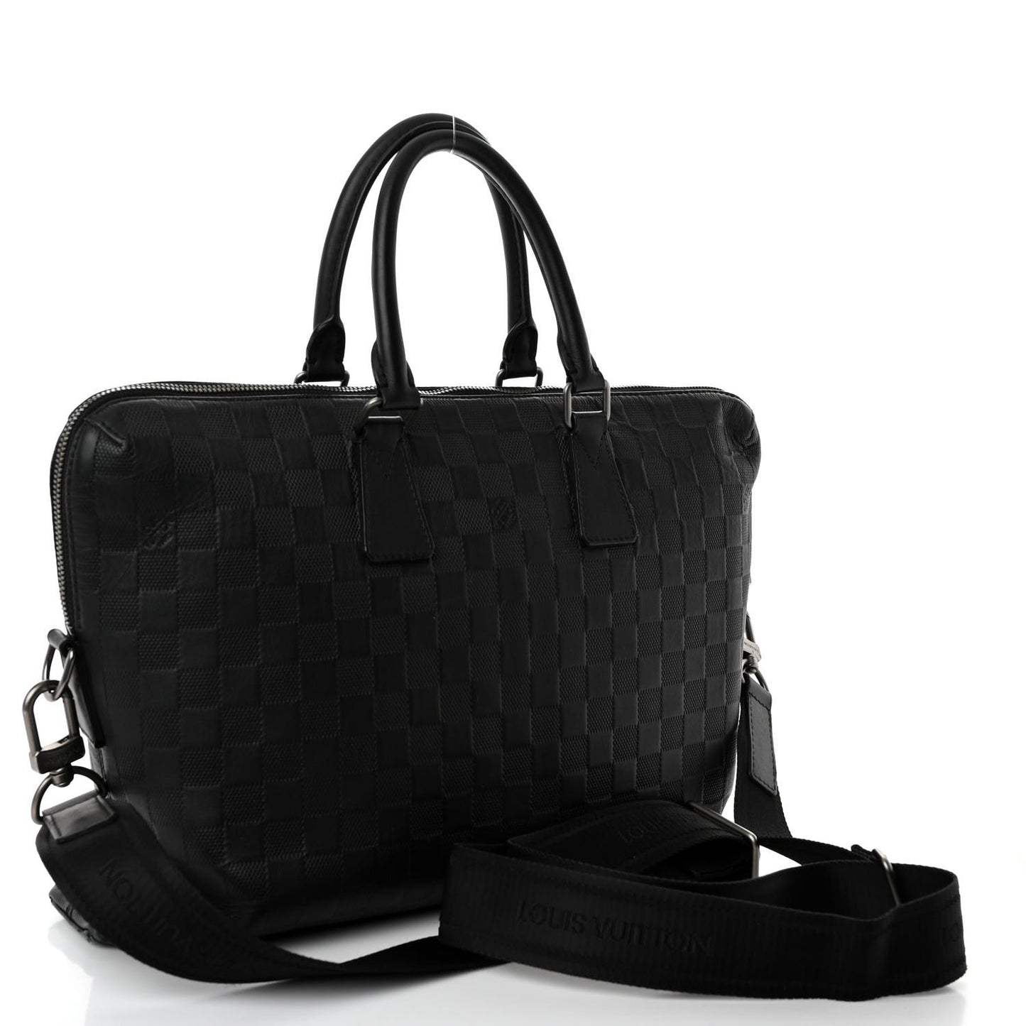 Damier Infini Porte-Documents Jour Onyx