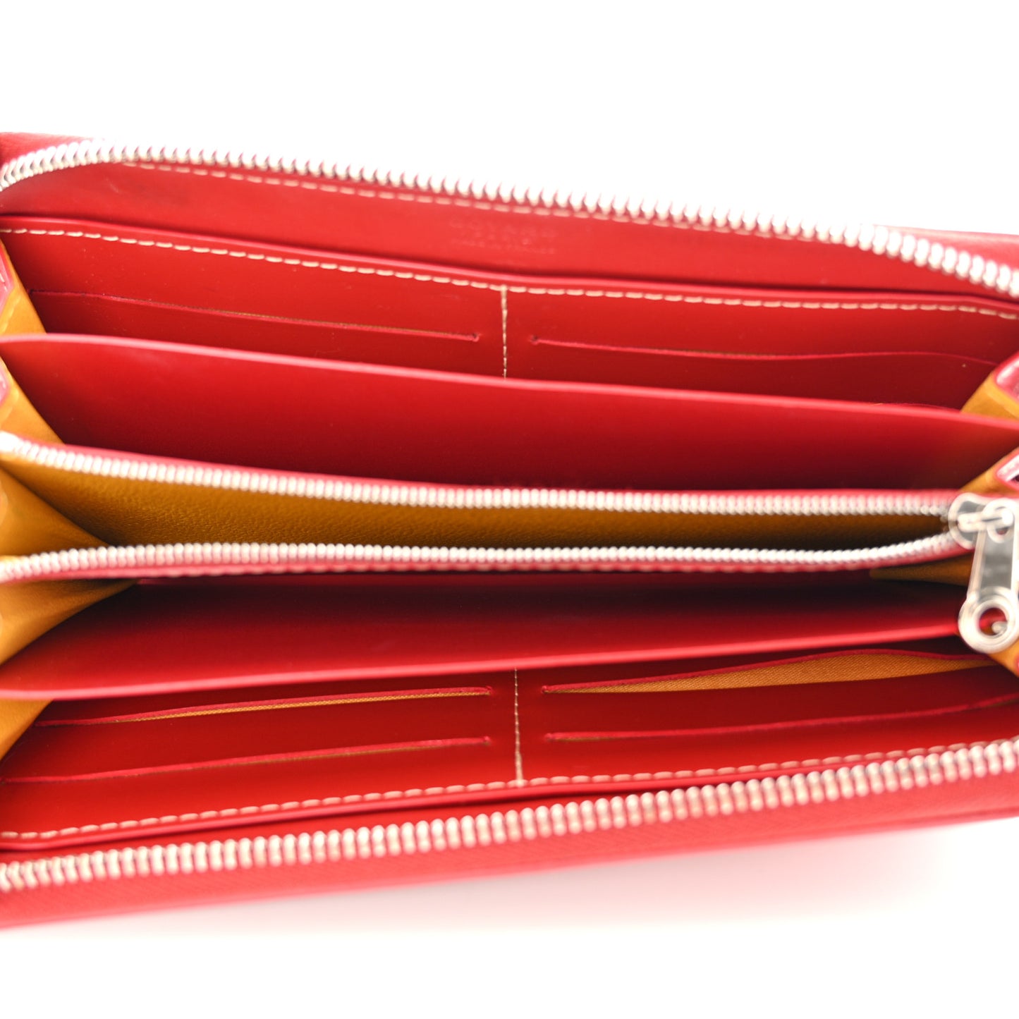 Goyardine Matignon Zip Around GM Wallet Red