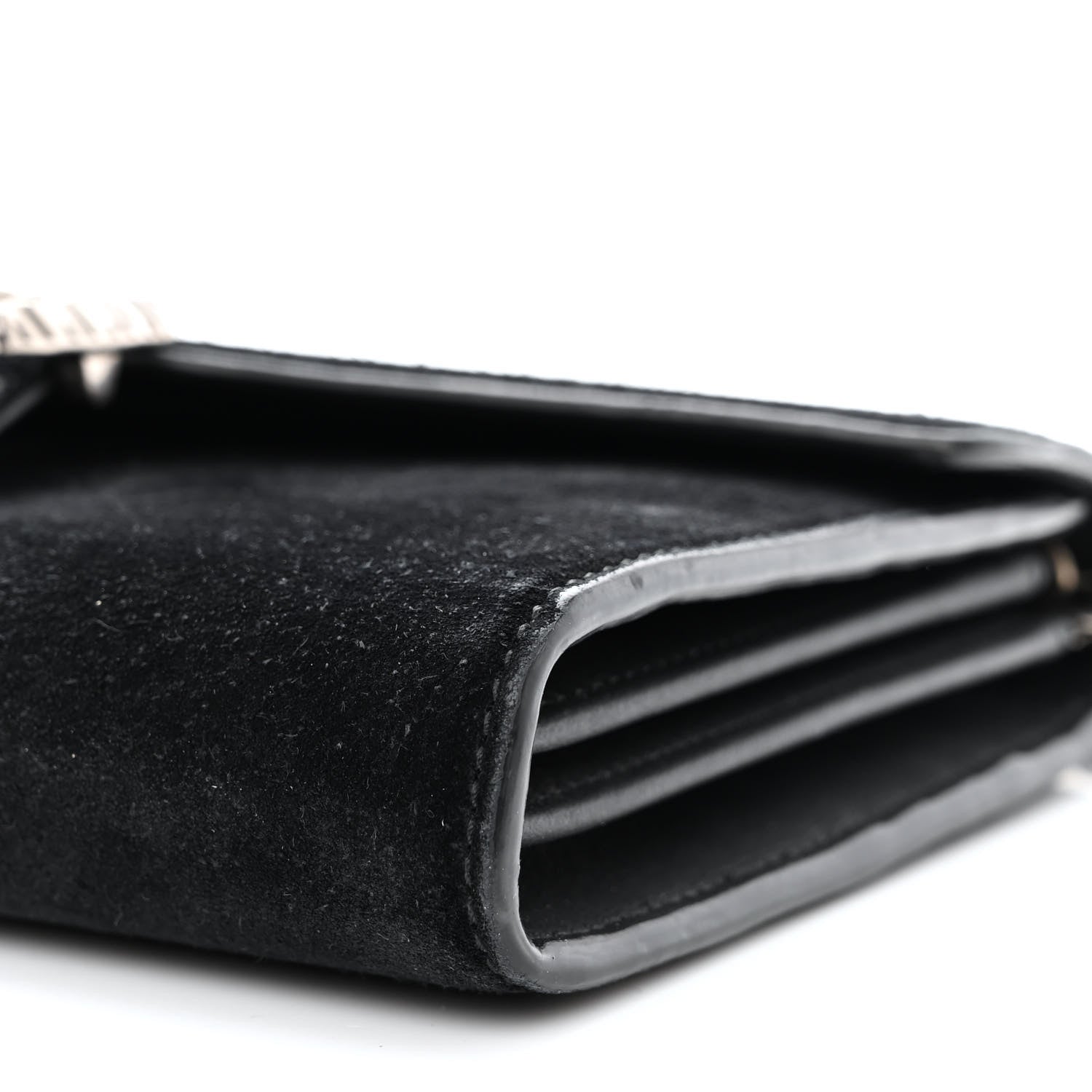 Gucci Suede Mini Dionysus Chain Wallet Black 10 of 11