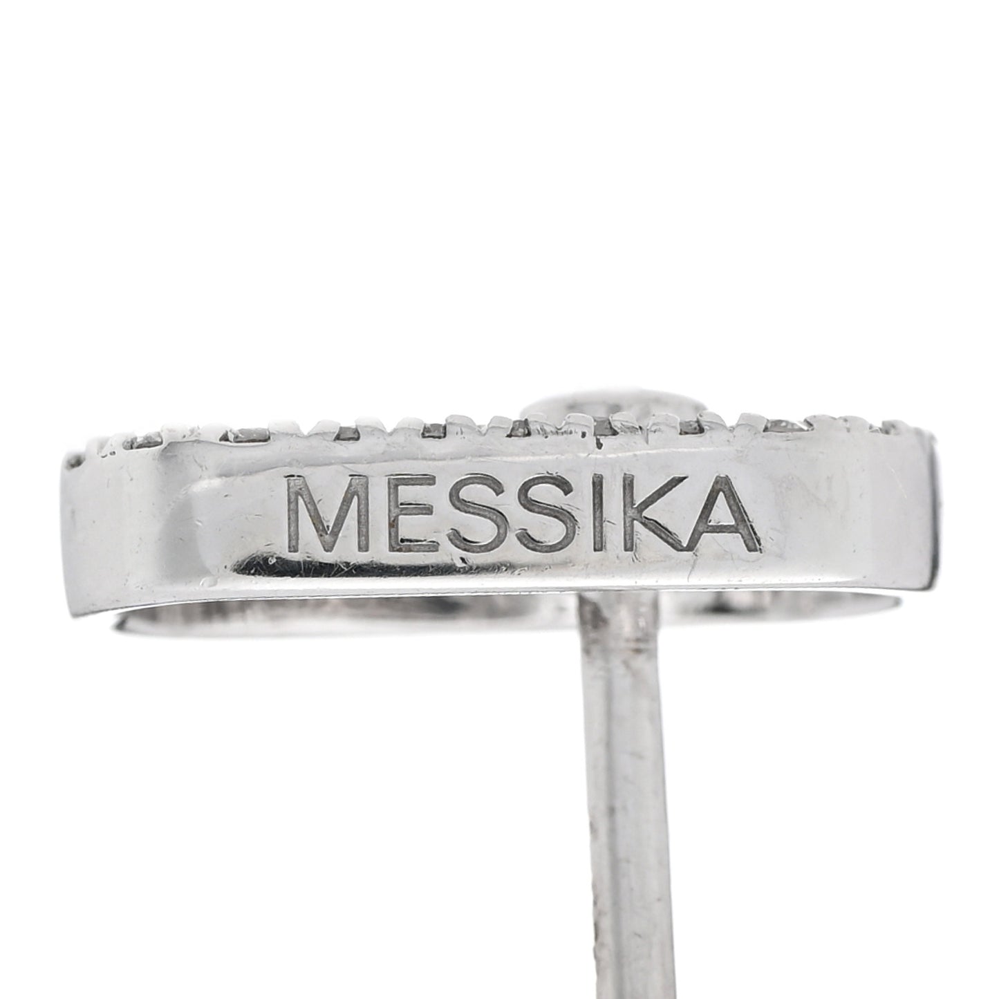 18K White Gold Diamond Move Uno Earrings