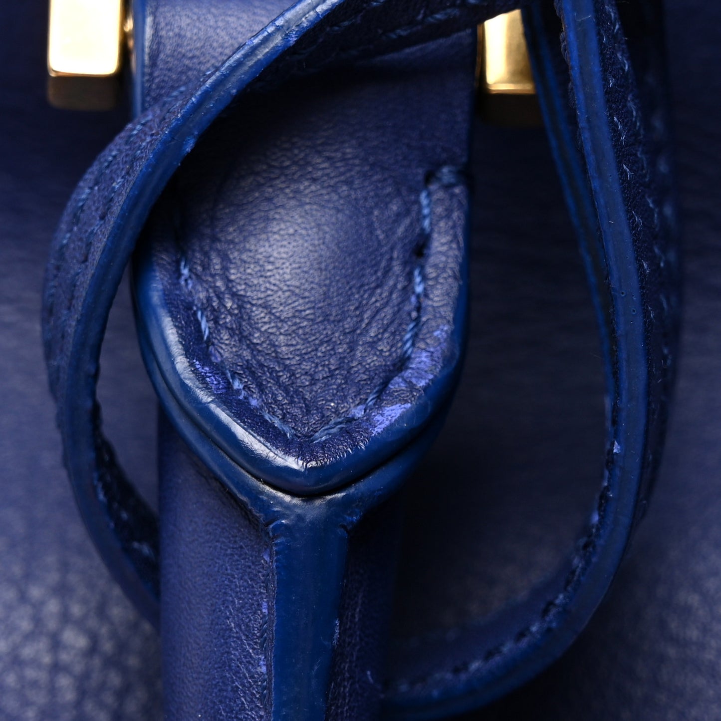 Calfskin Small Classic Y Cabas Navy