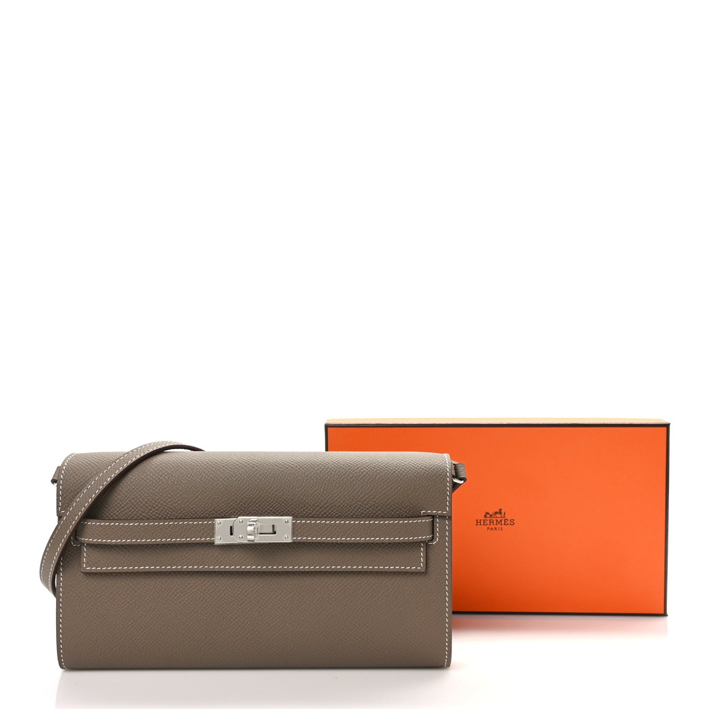 Epsom Kelly Wallet To Go Etoupe