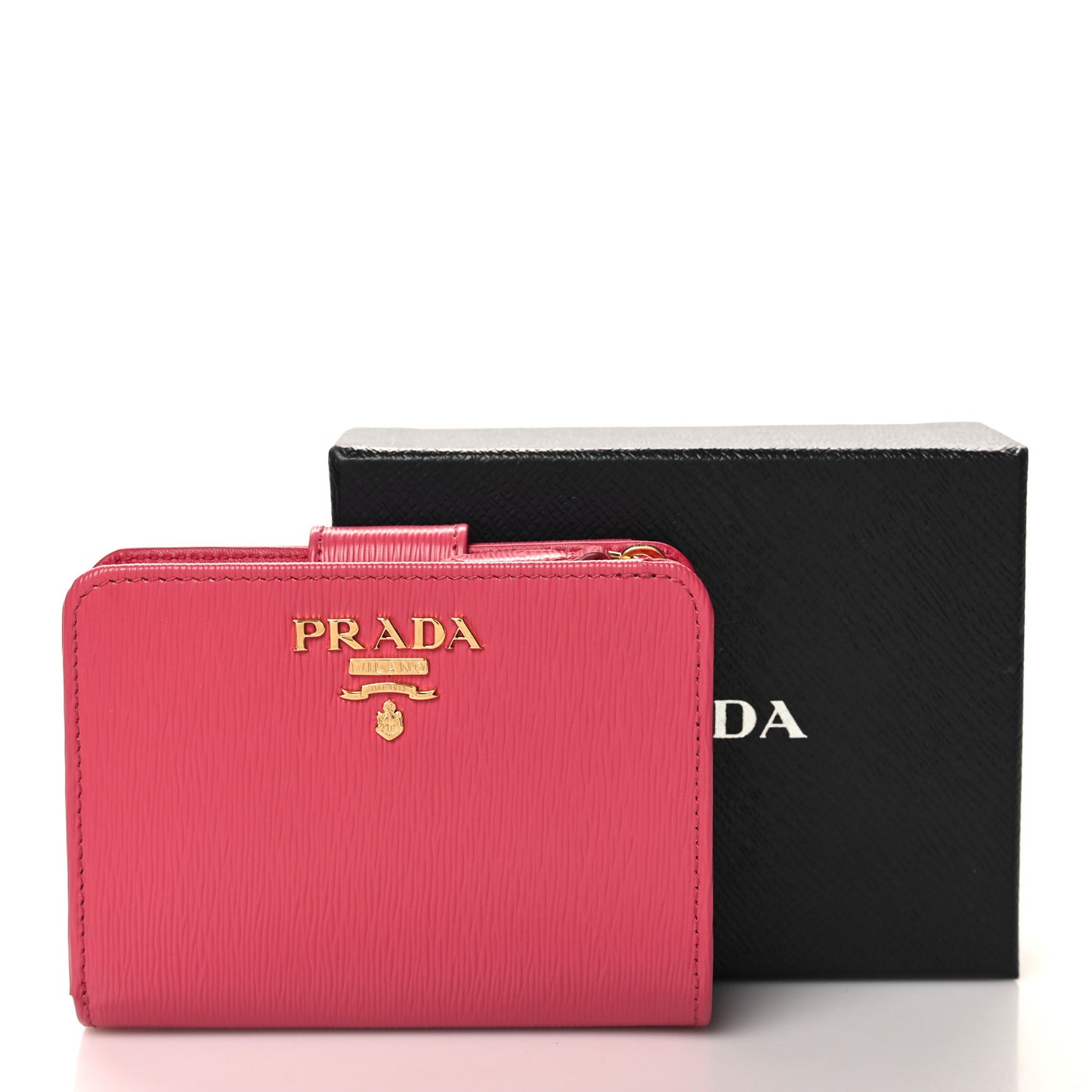 Vitello Move Metal Compact Wallet Peonia