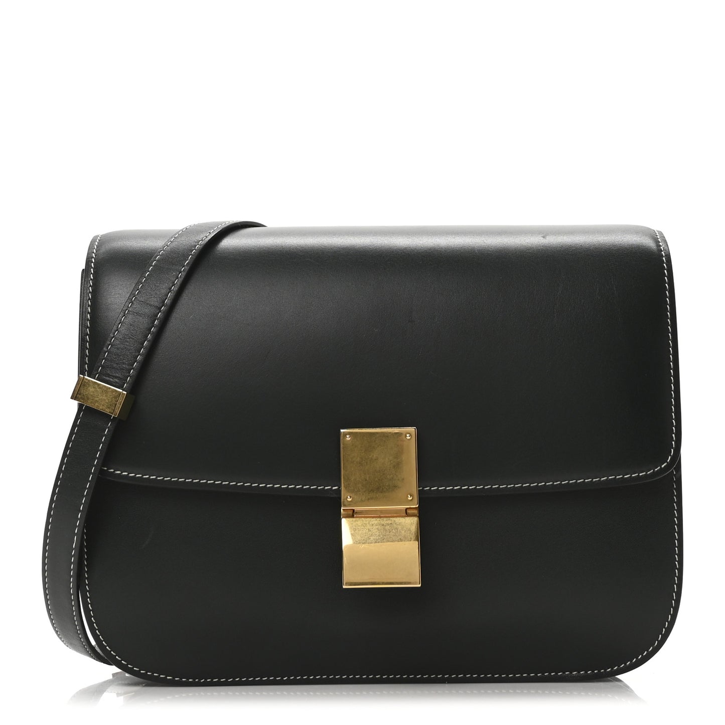 Box Calfskin Medium Classic Box Flap Bag Amazone
