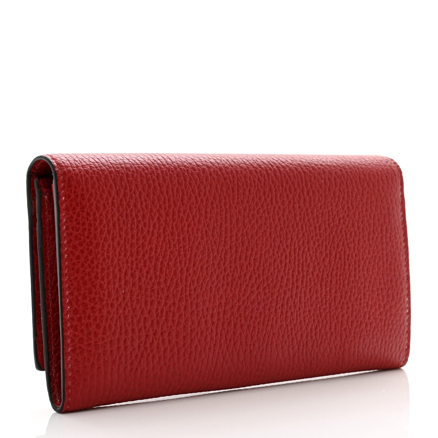 Pebbled Calfskin Interlocking G Continental Wallet Red