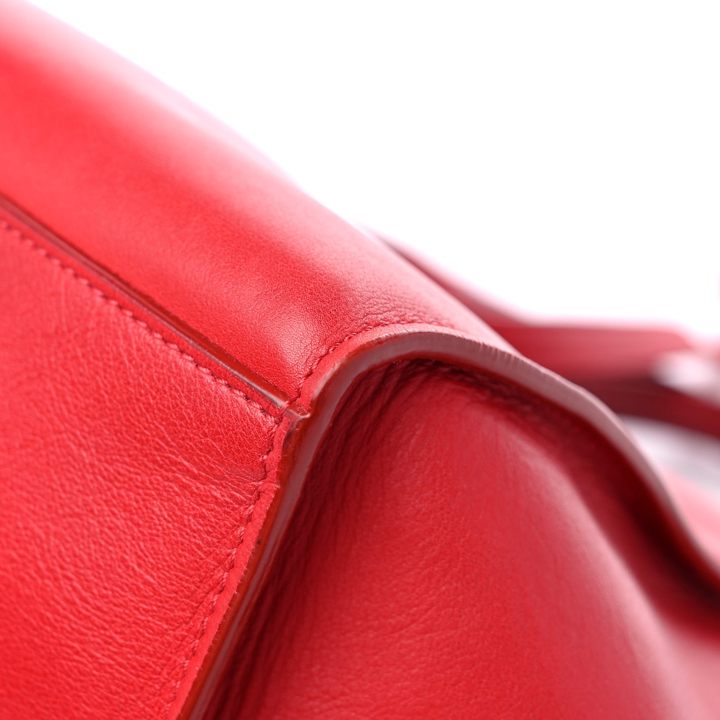 Smooth Calfskin Small Big Bag Red
