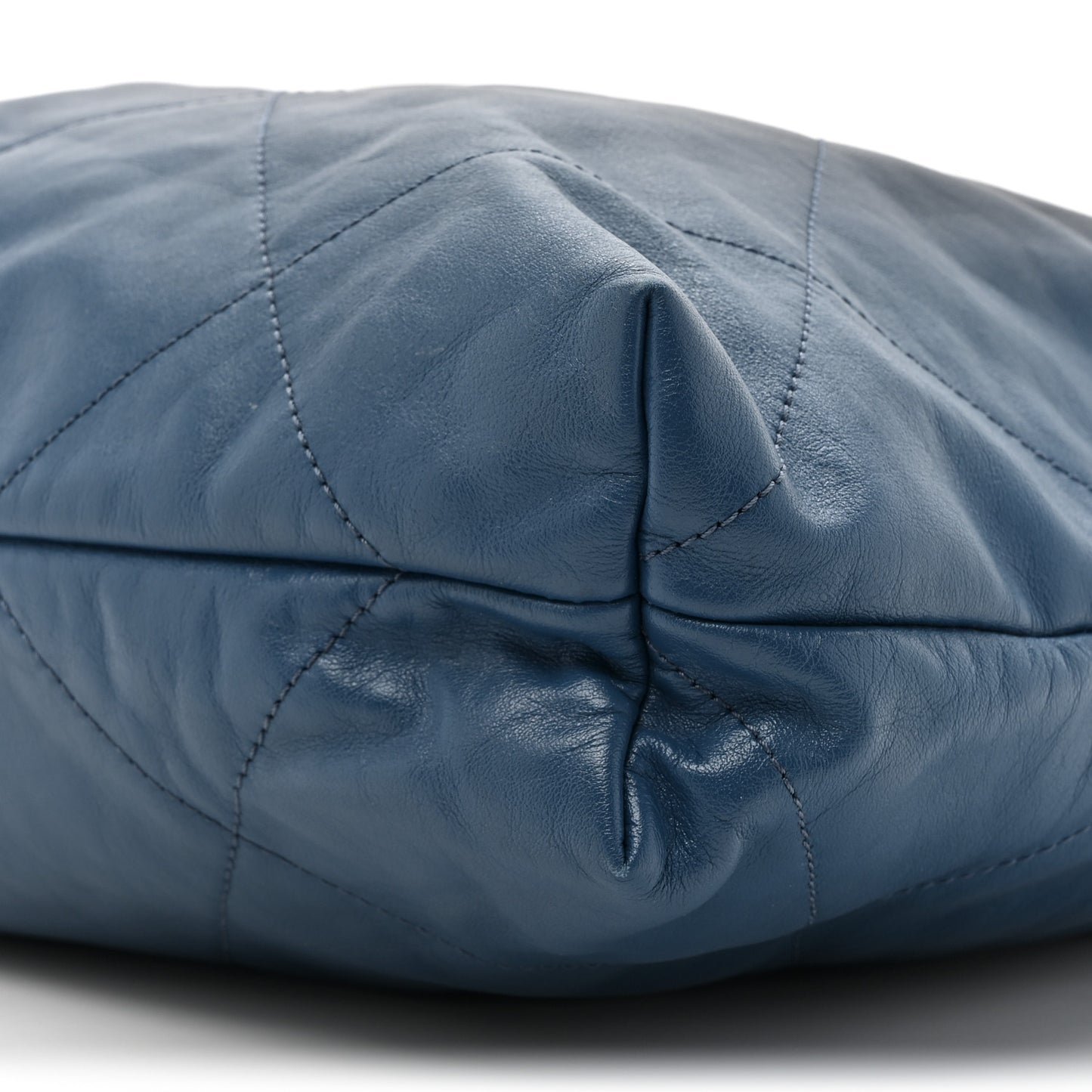 Shaded Calfskin Quilted Chanel 22 Blue Dark Blue