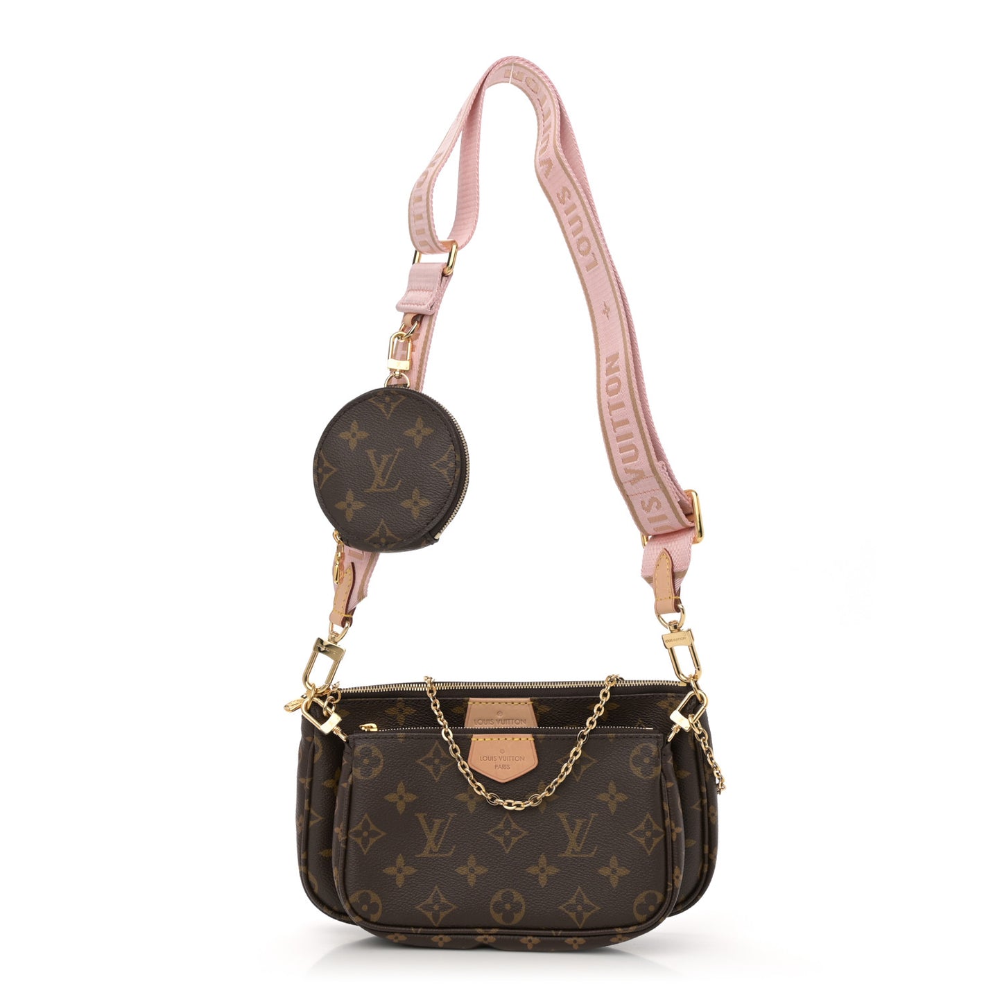 Monogram Multi Pochette Accessories Rose Clair