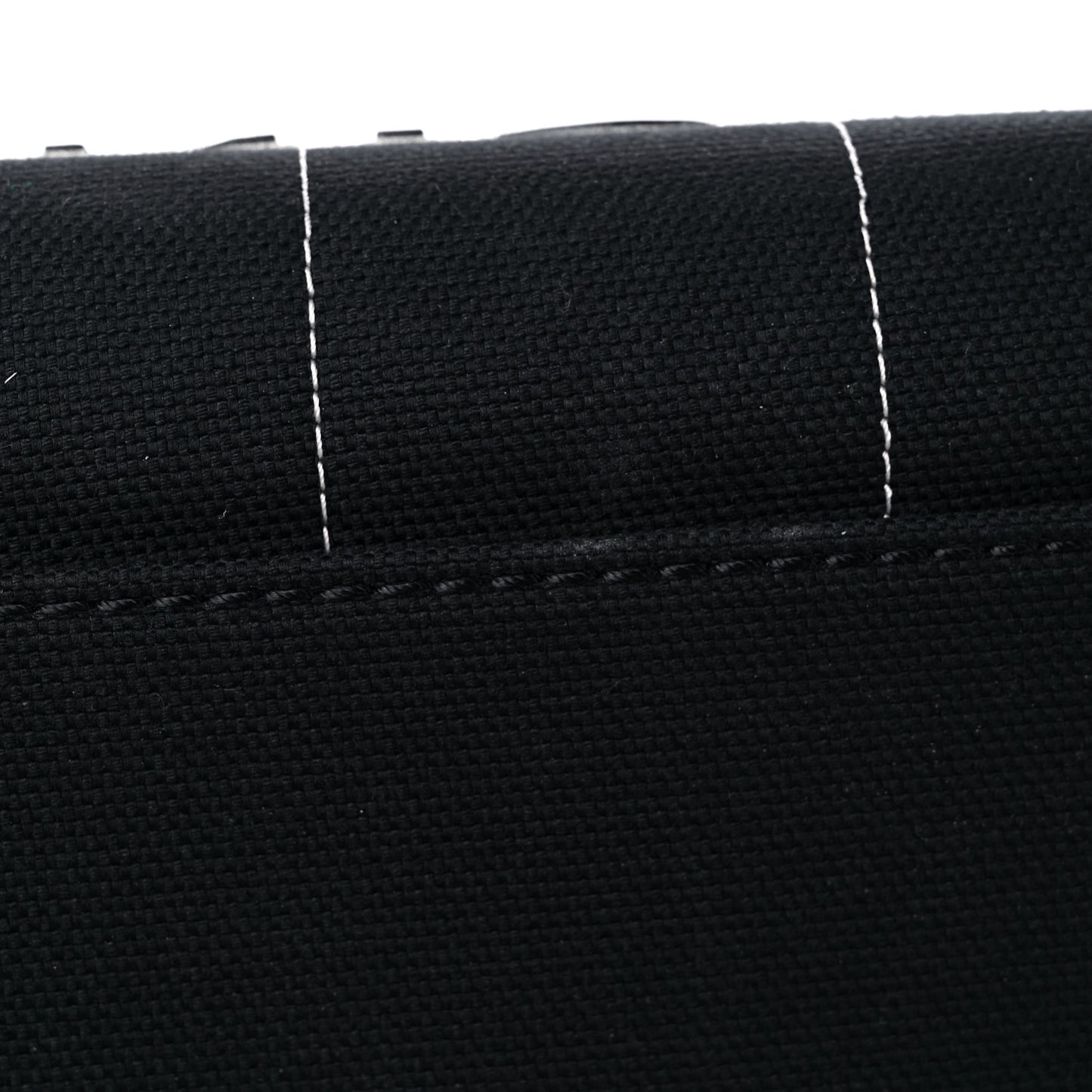 Cotton Medium Deauville Tote Black White