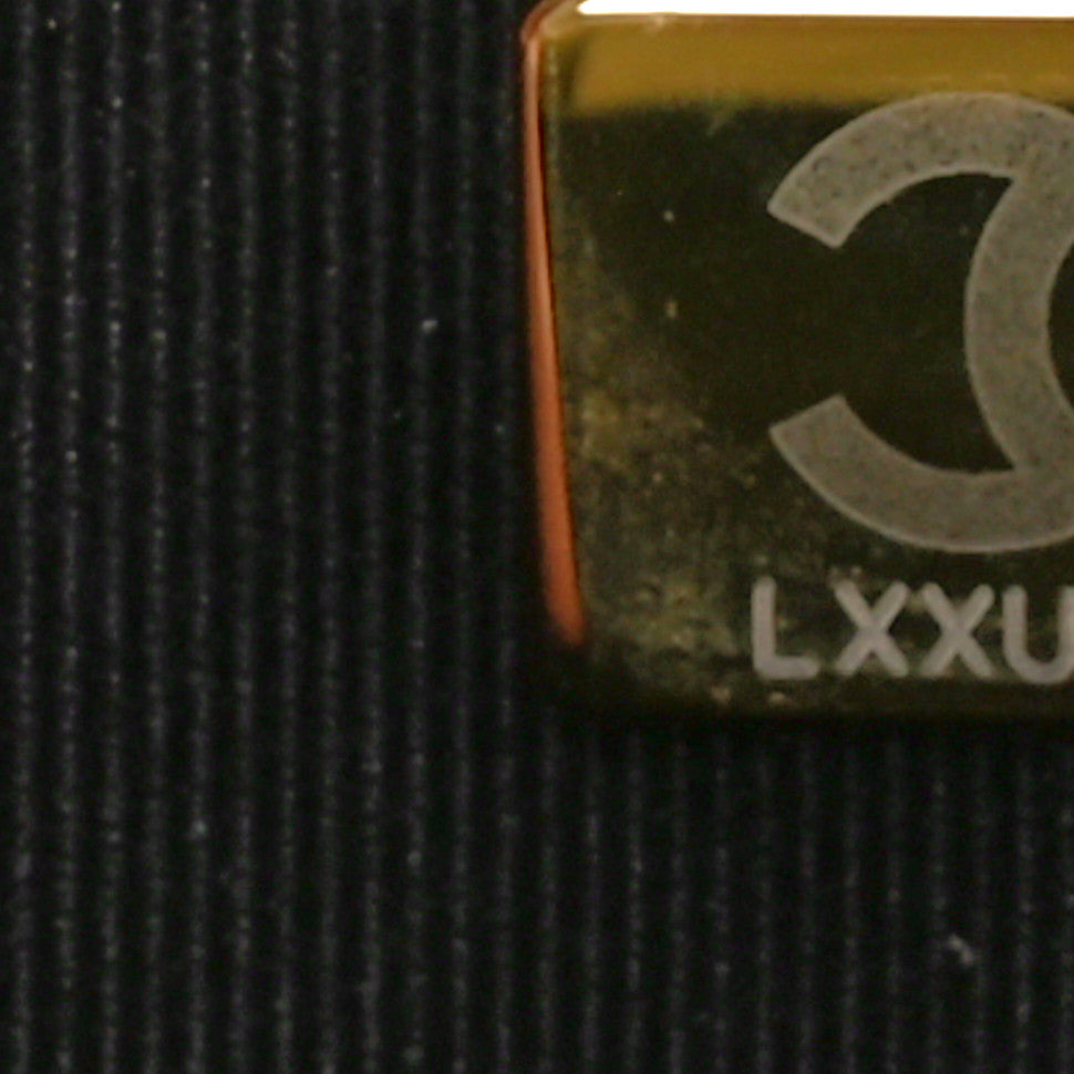 Chanel Lambskin Resin Quilted Wallet On Chain WOC Black 8 of 11