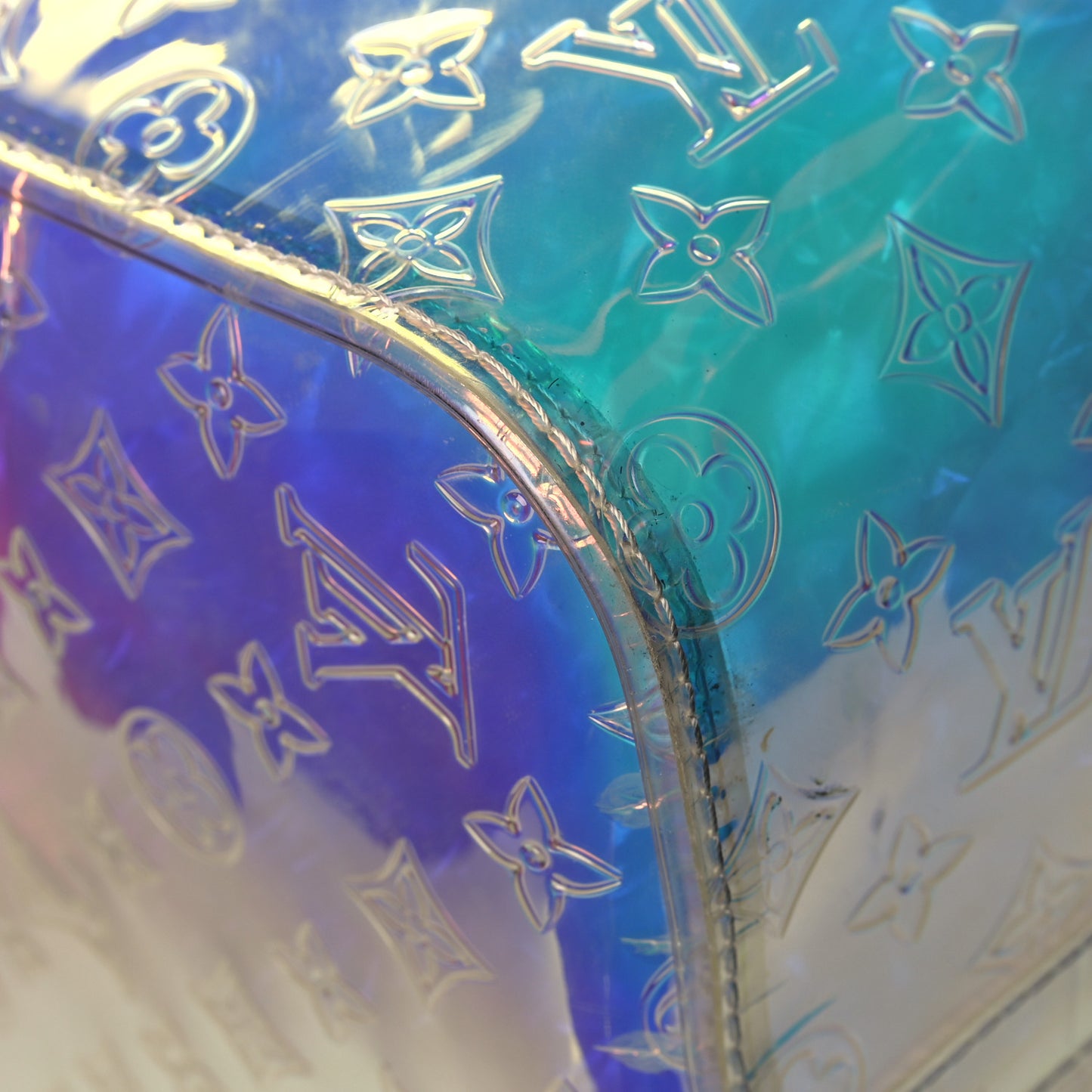 PVC Monogram Keepall Bandouliere 50 Iridescent Prism