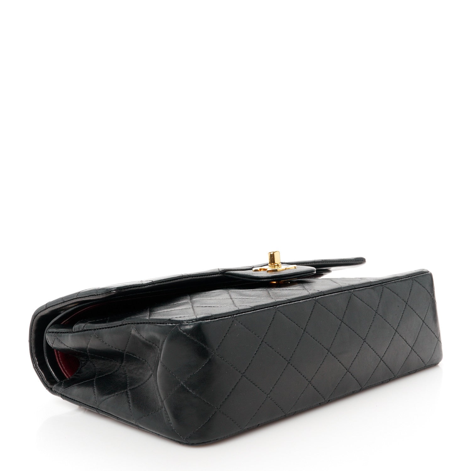 Chanel Lambskin Quilted Medium Double Flap Black 4 of 12