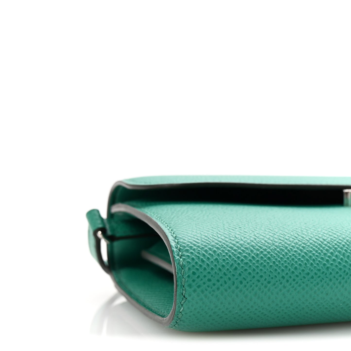 Epsom Lizard Constance Wallet To Go Vert Jade Vert Cypress
