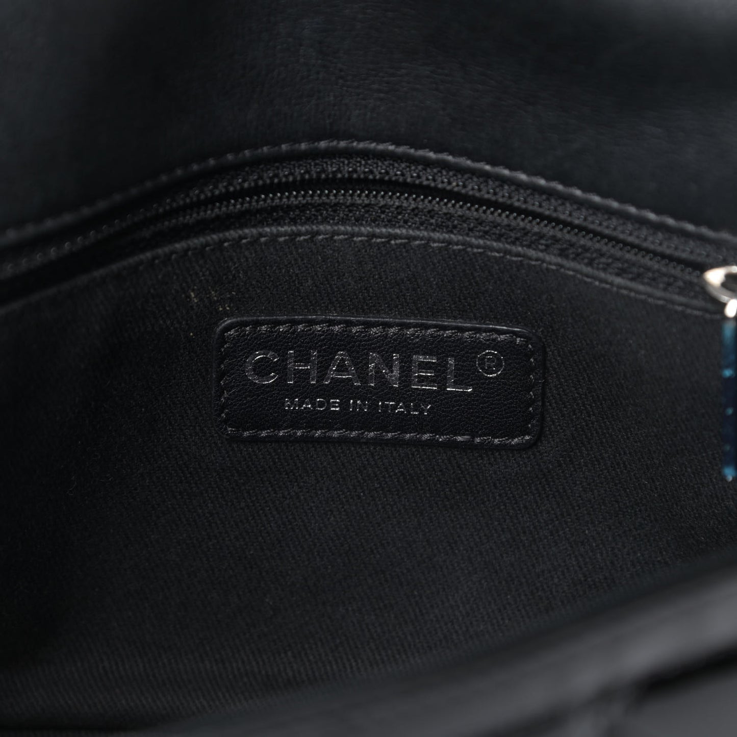 Patent Quilted Small Coco Shine Flap Black