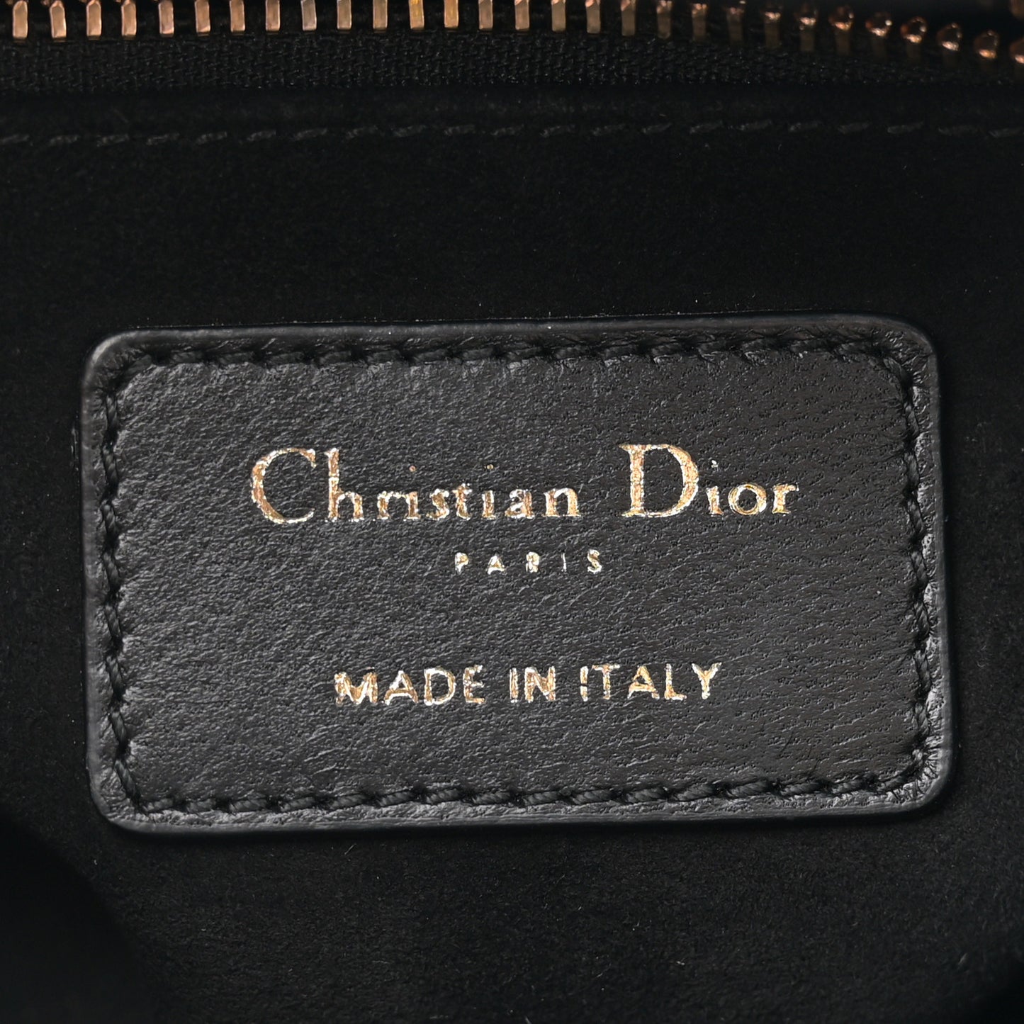 Lambskin Cannage Mini Lady Dior Black